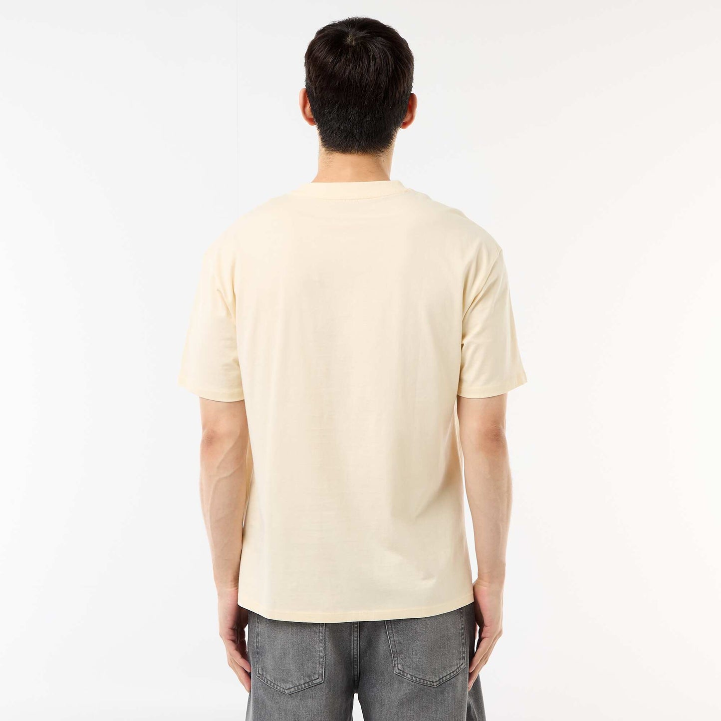 Comfort Fit / Oversized Plain T-shirt BEIGE