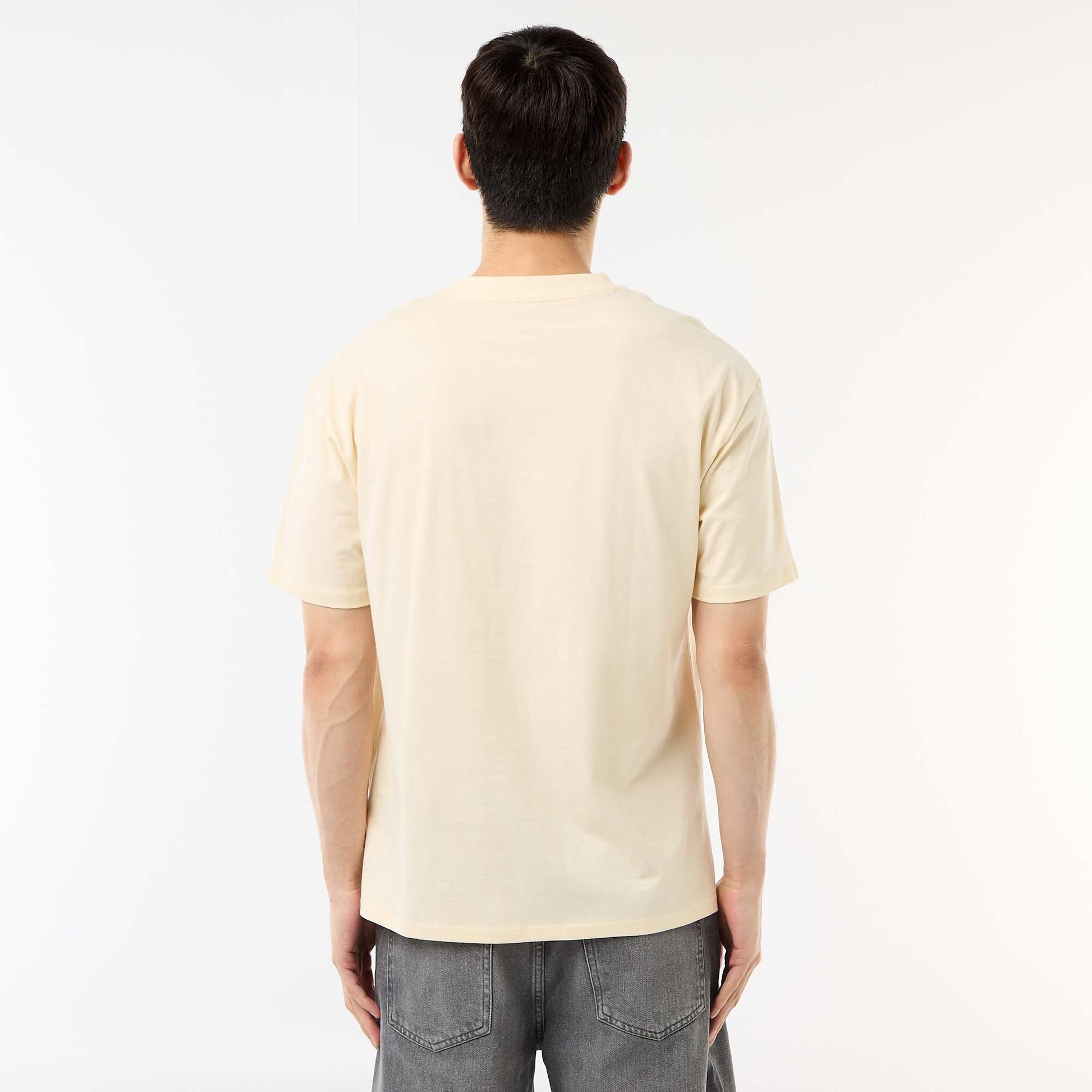 Comfort Fit / Oversized Plain T-shirt BEIGE