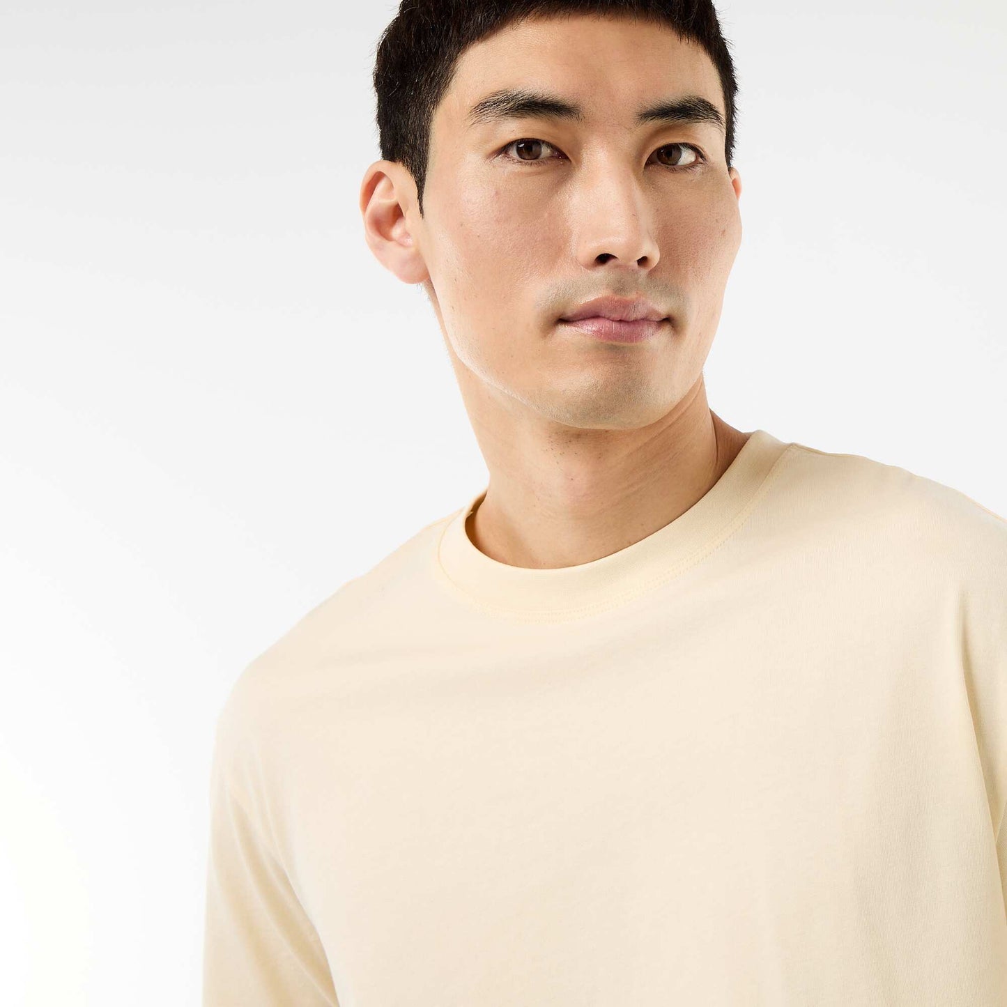 Comfort Fit / Oversized Plain T-shirt BEIGE