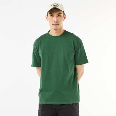 Comfort Fit / Oversized Plain T-shirt GREEN