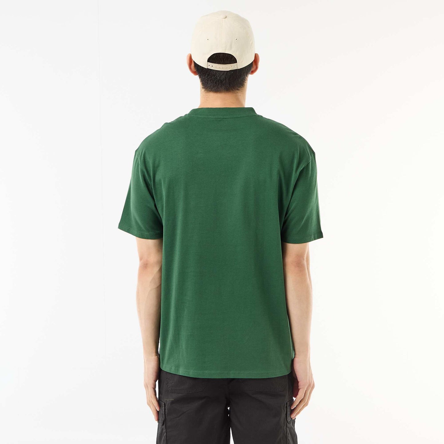 Comfort Fit / Oversized Plain T-shirt GREEN