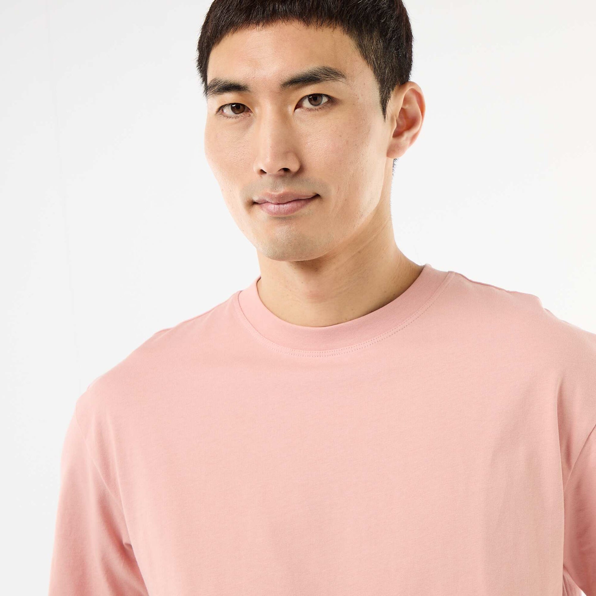 Comfort Fit / Oversized Plain T-shirt PINK