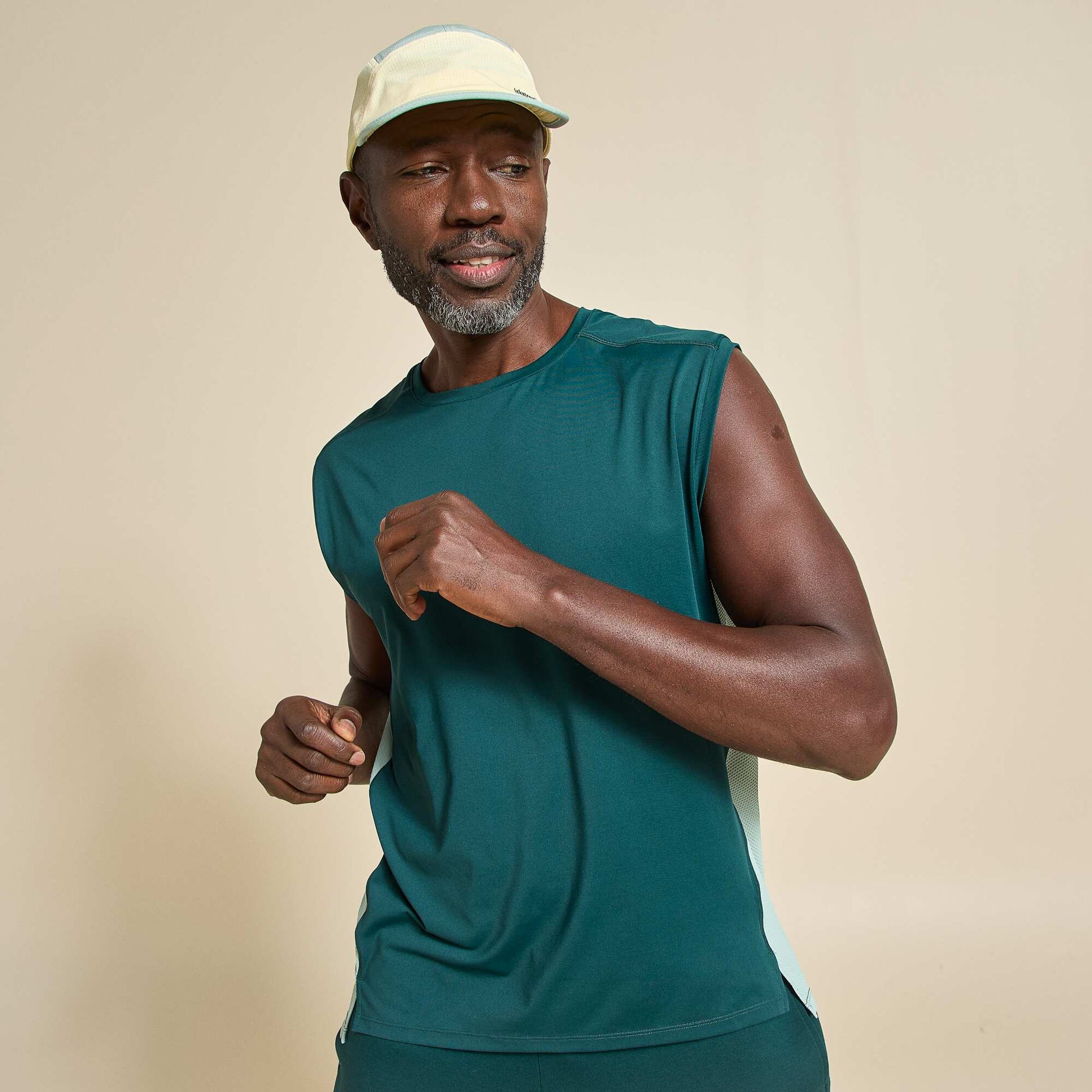 Sports Tank Top with Mesh Sides GREEN