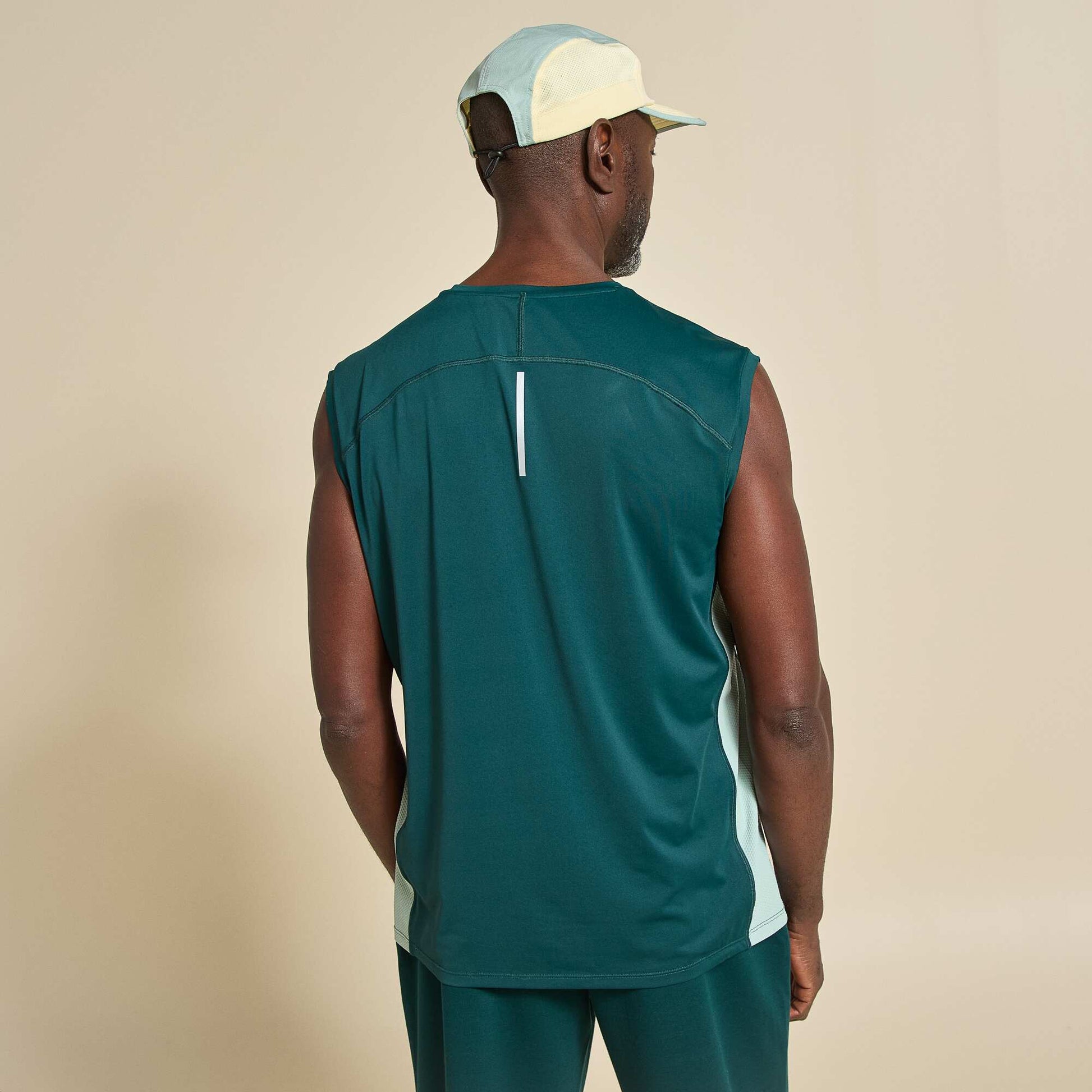 Sports Tank Top with Mesh Sides GREEN