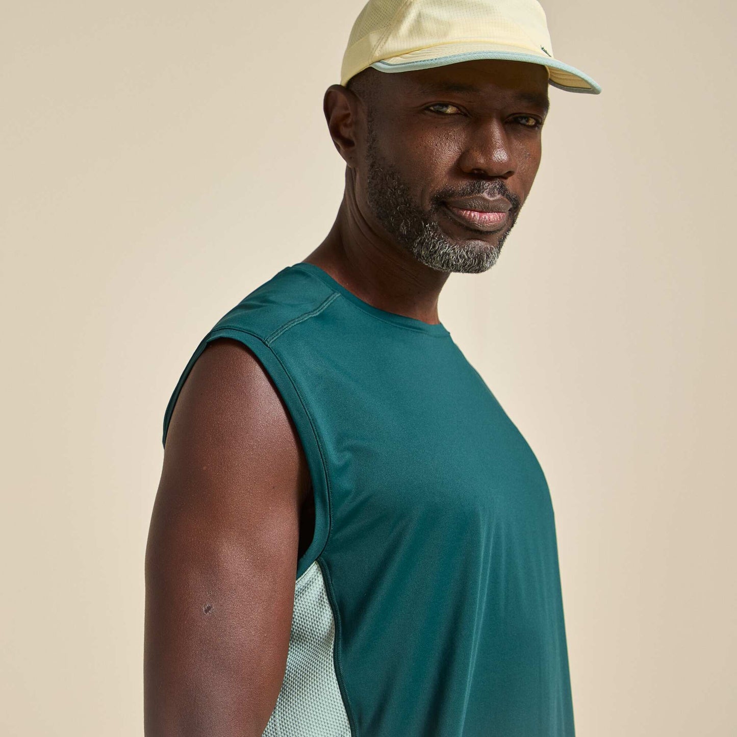 Sports Tank Top with Mesh Sides GREEN