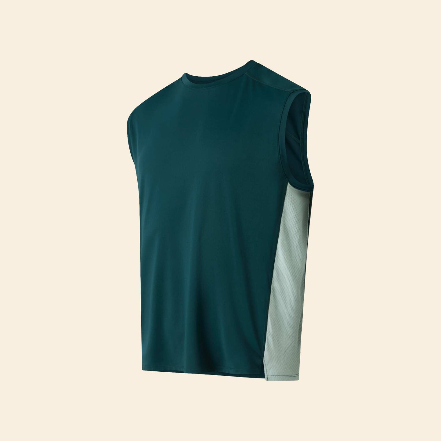 Sports Tank Top with Mesh Sides GREEN
