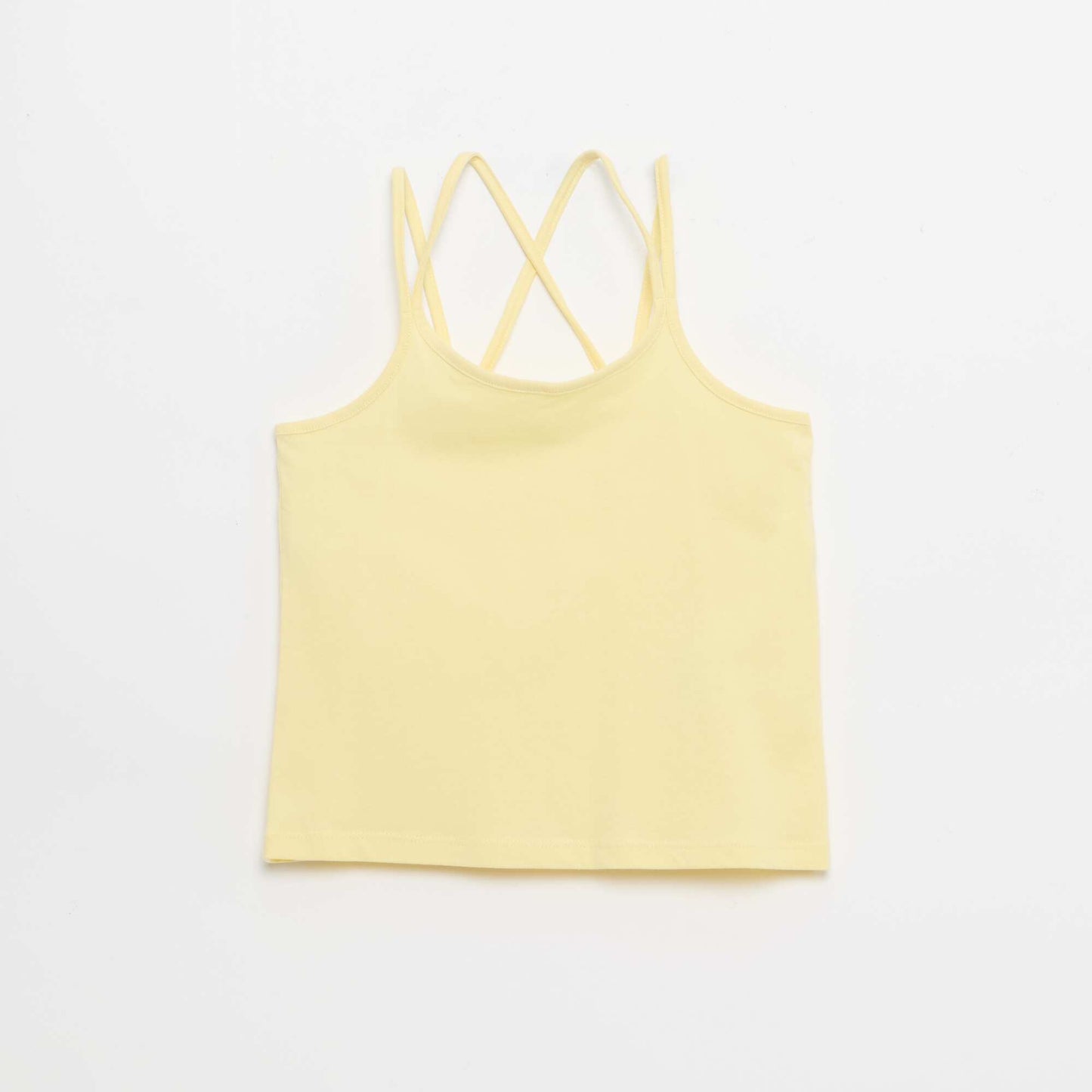 Set of 2 Tank Tops  1 Printed WHITE
