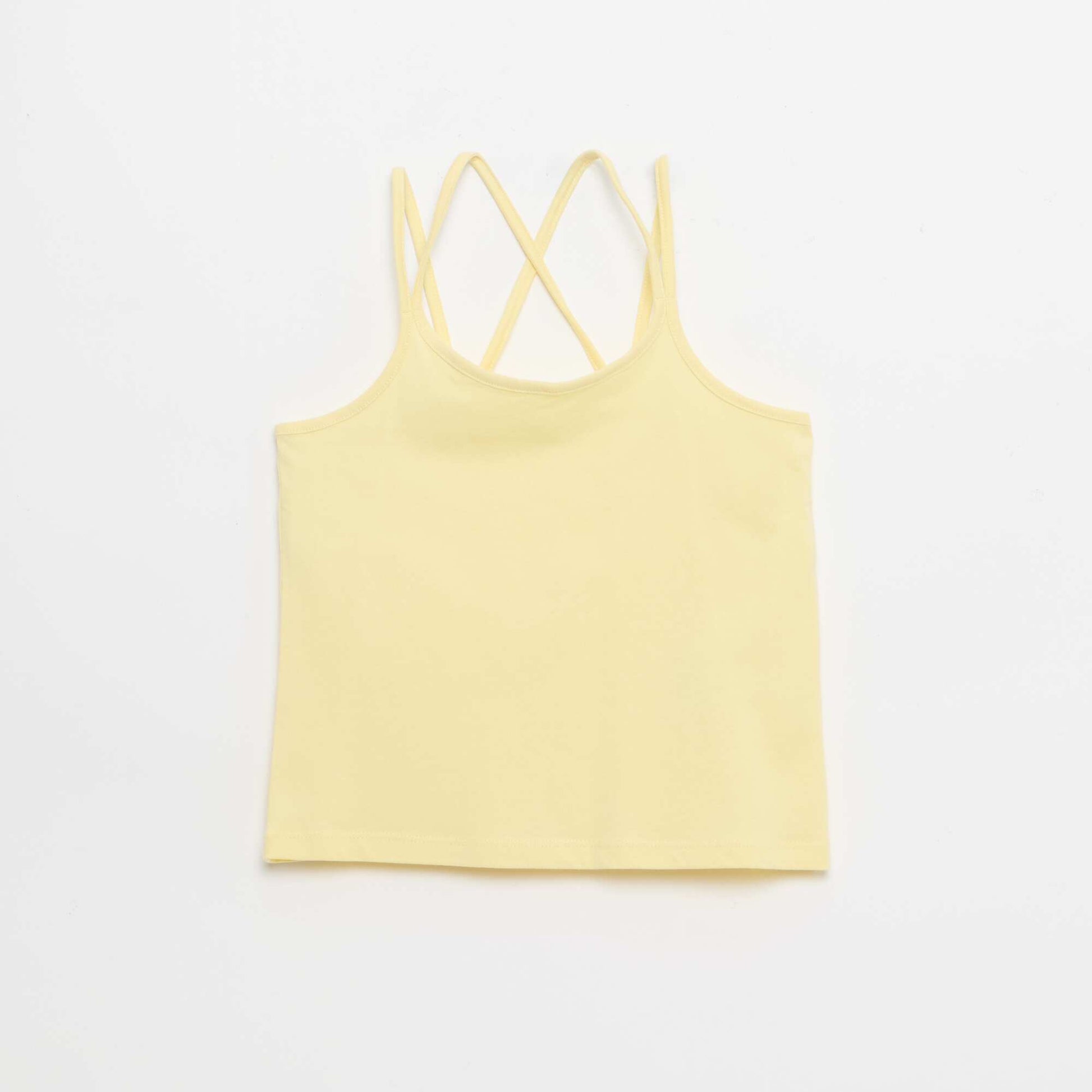 Set of 2 Tank Tops  1 Printed WHITE
