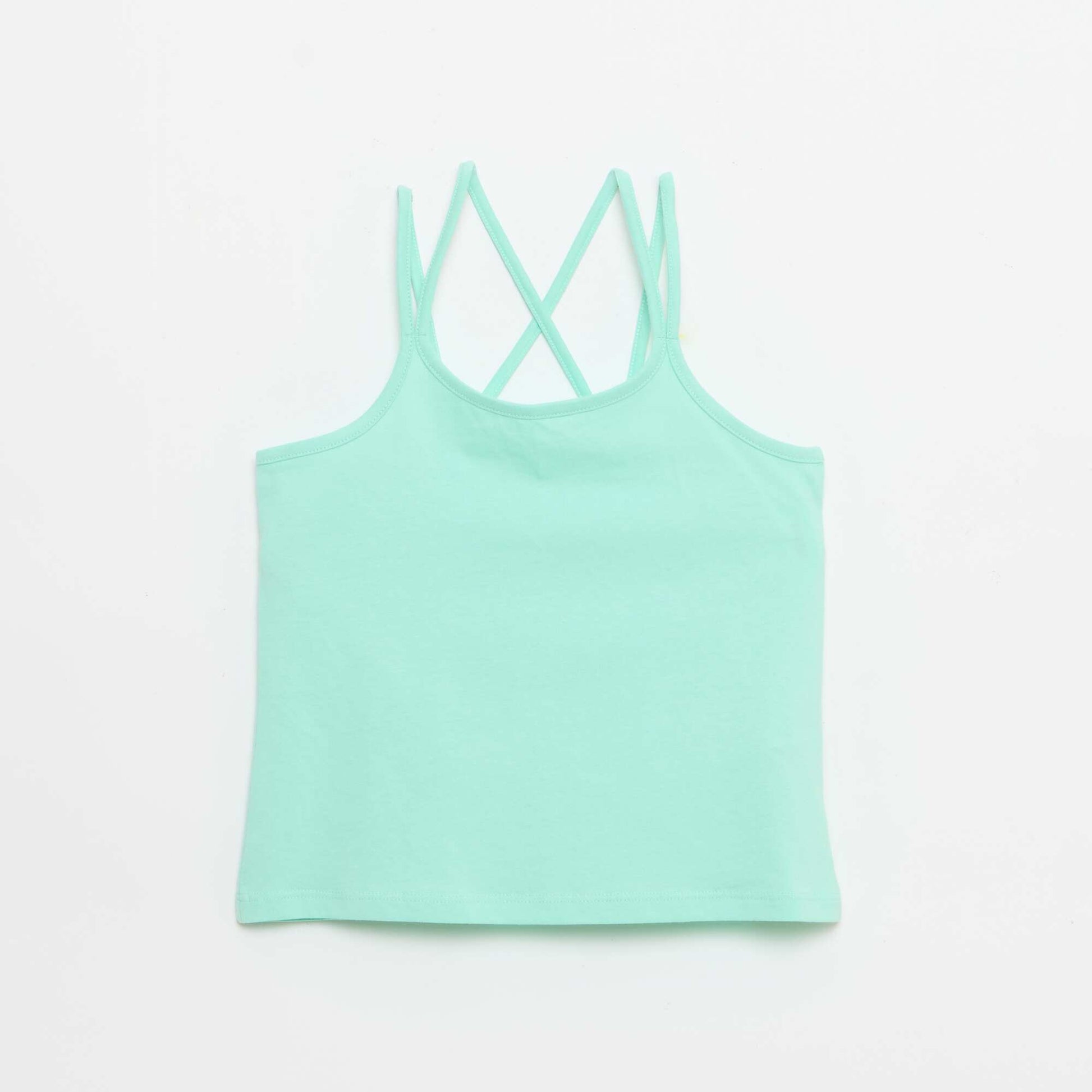 Set of 2 Tank Tops  1 Printed WHITE