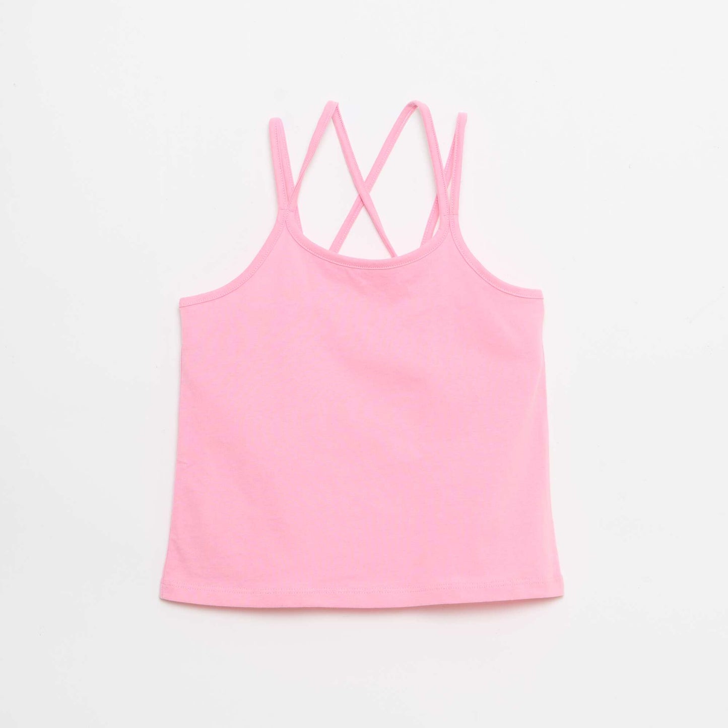 Set of 2 Tank Tops  1 Printed WHITE