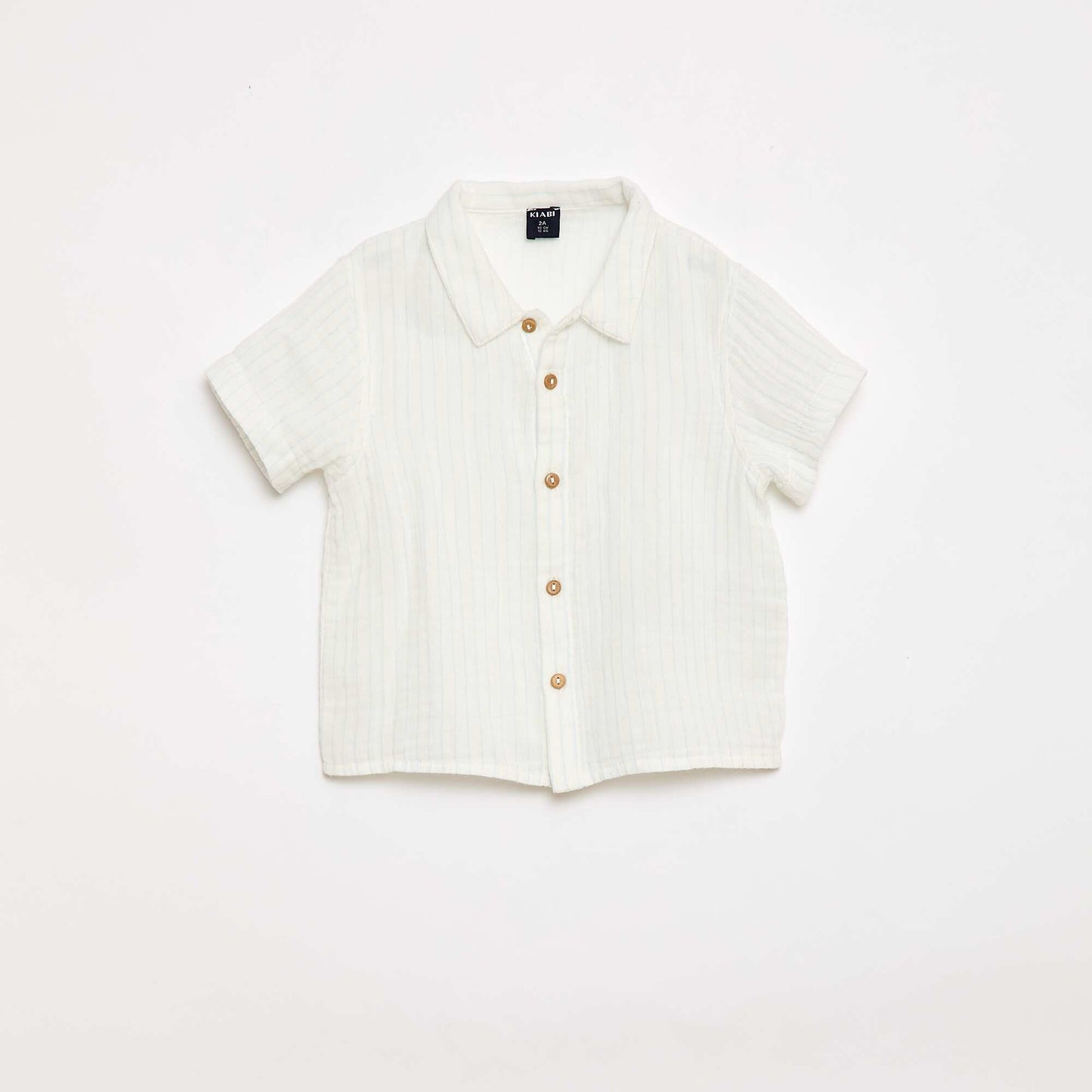 ორნაწილიანი პერანგი და შორტი ნაკრები თეთრი