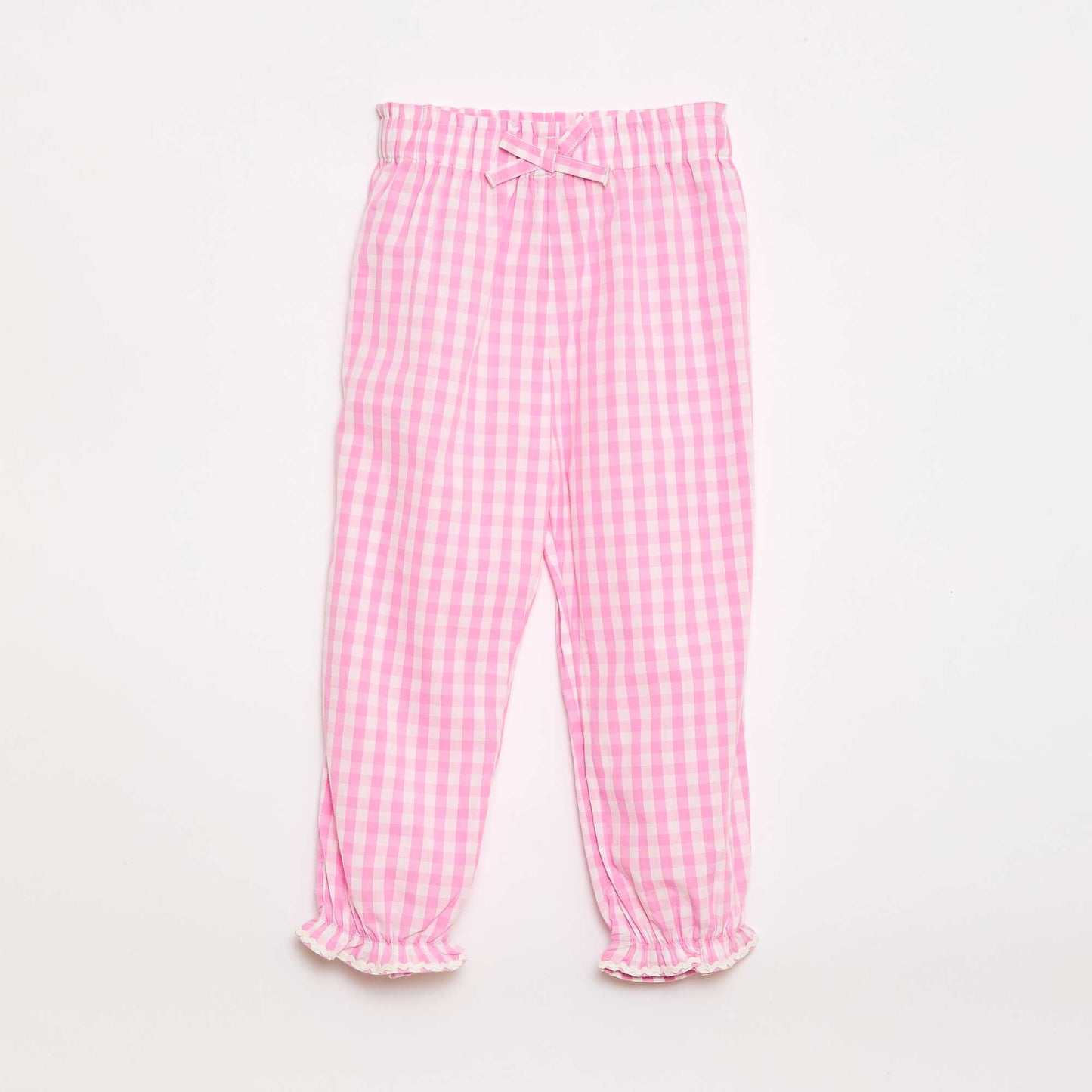 ვარდისფერი ბამბის ბამბის ვარდისფერი პოპლინის შარვალი