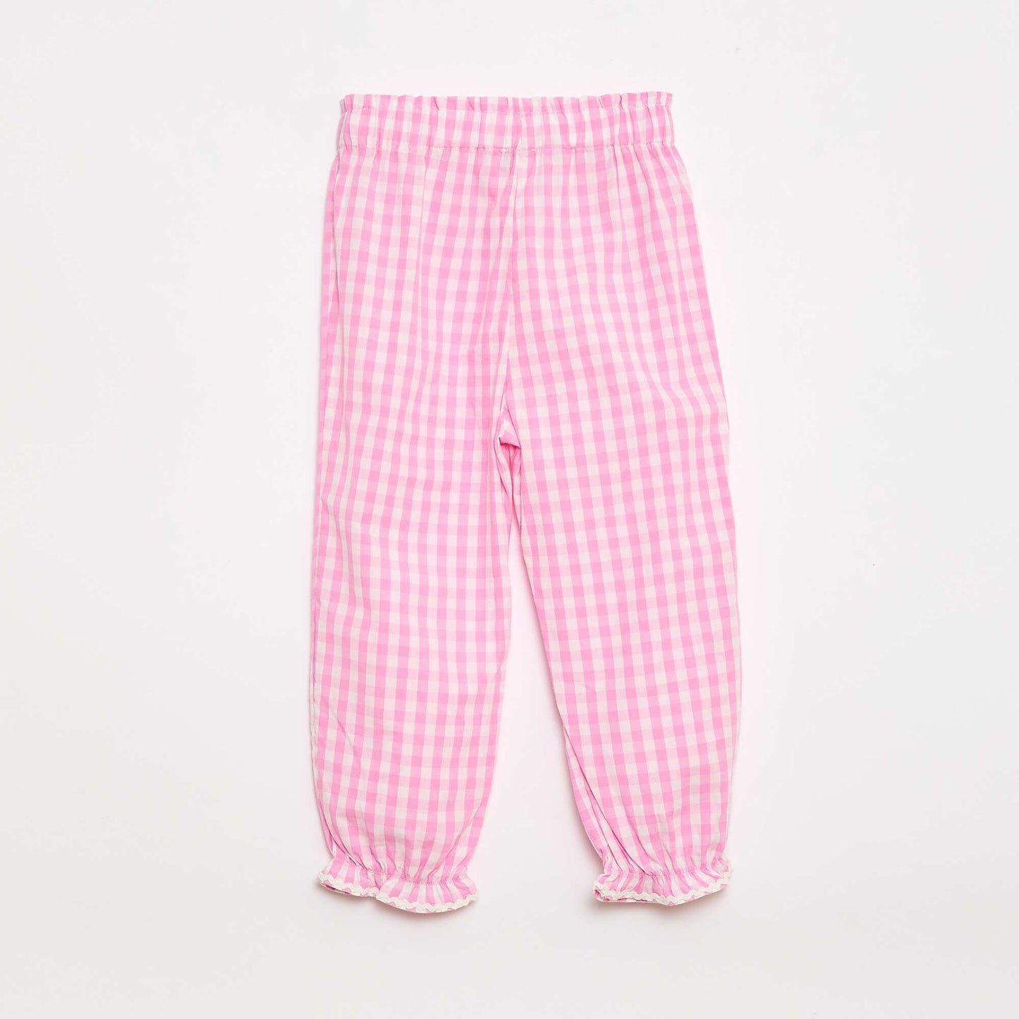 ვარდისფერი ბამბის ბამბის ვარდისფერი პოპლინის შარვალი