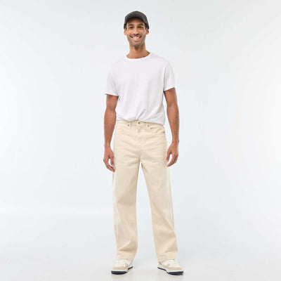Straight Leg / Regular Fit 5-Pocket Jeans WHITE
