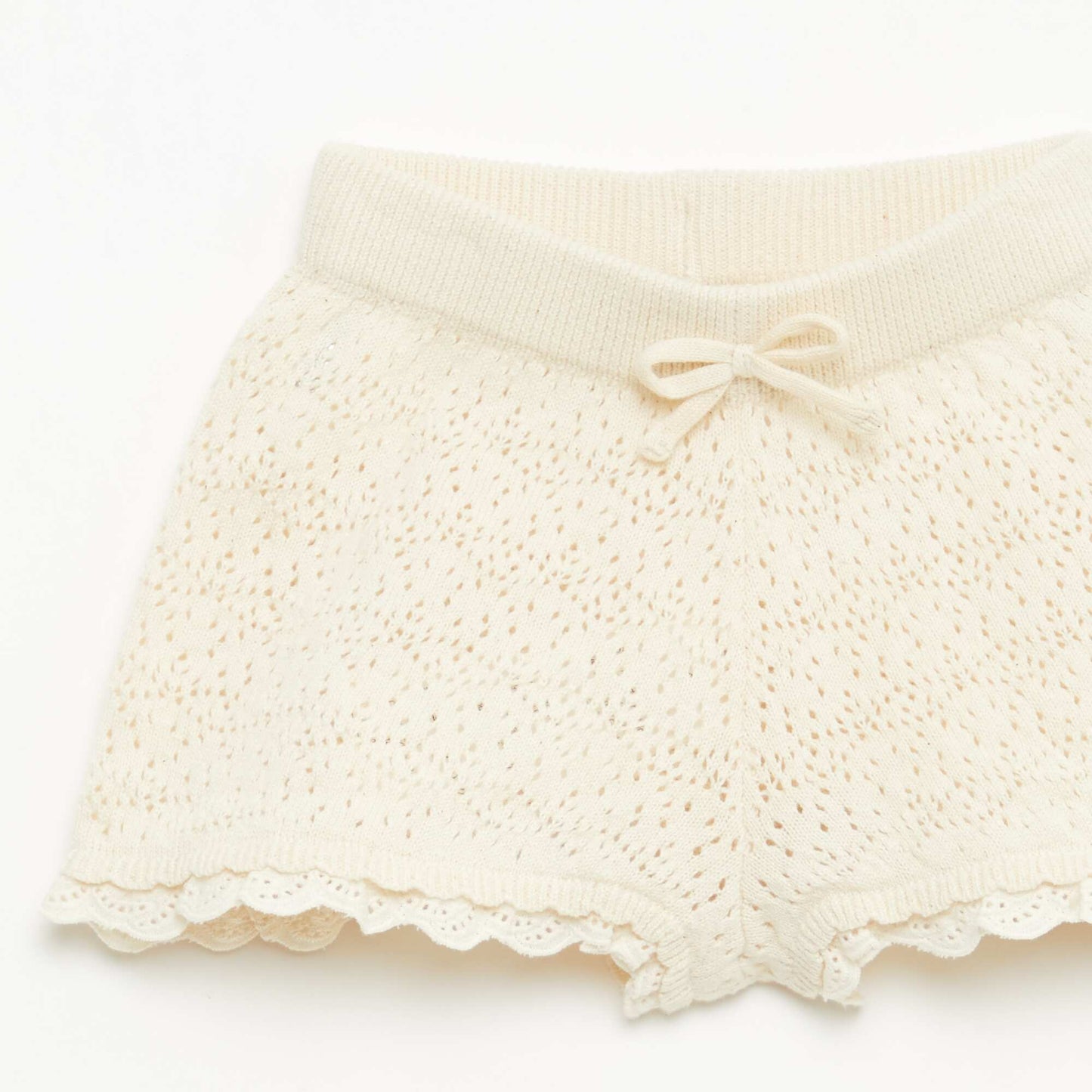 Knitted Shorts WHITE