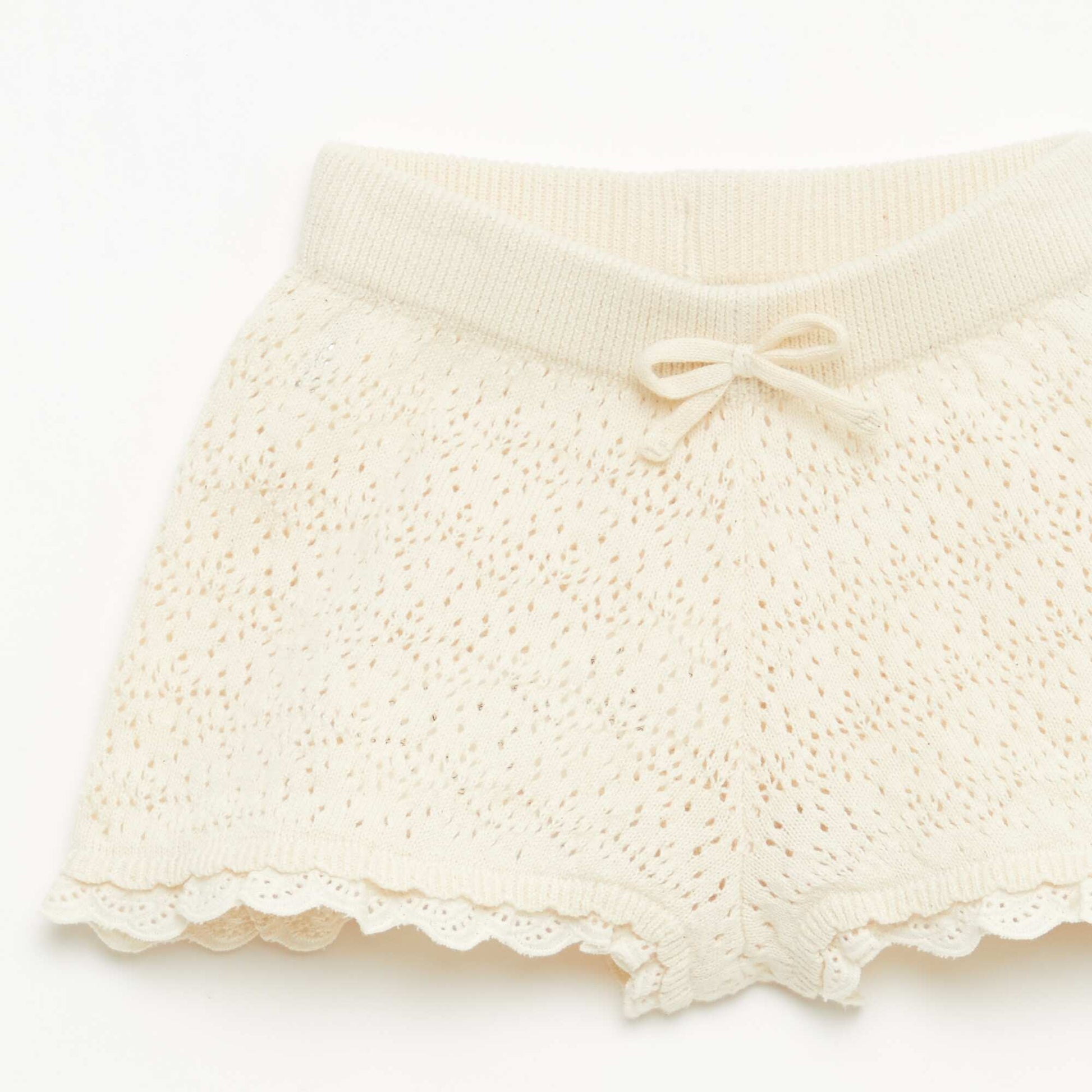Knitted Shorts WHITE