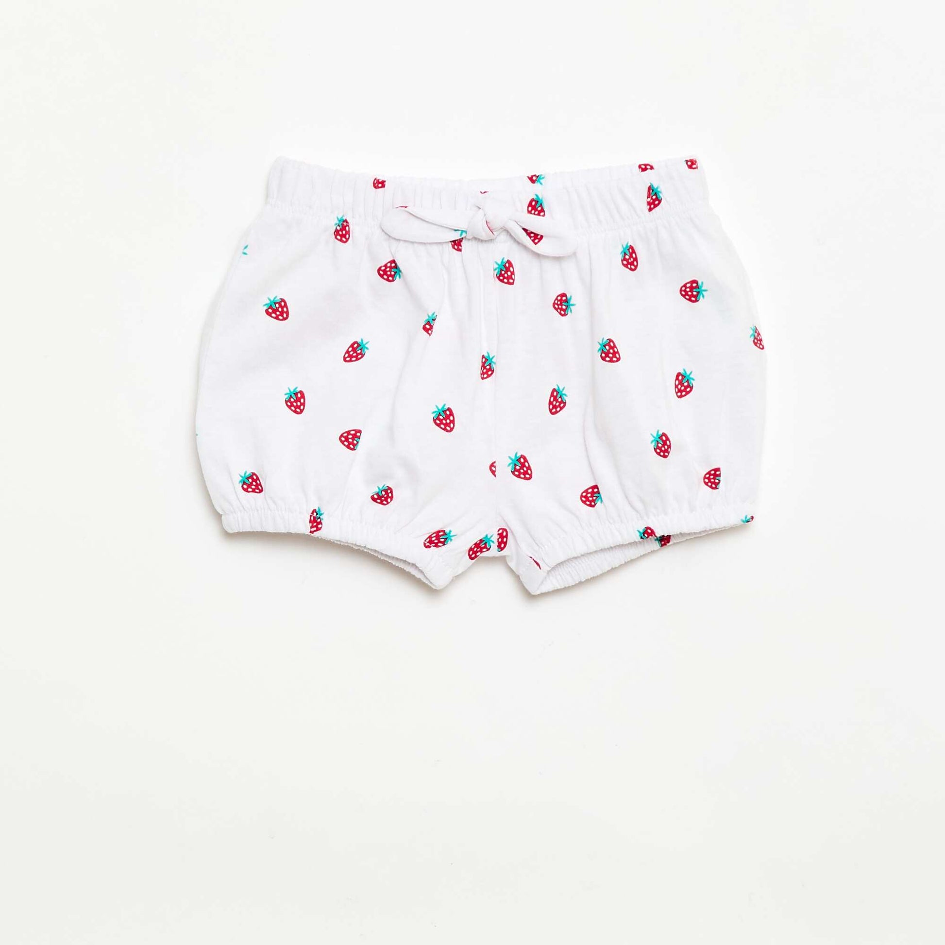 2-შეკვრა შორტი დეკორატიული ბაფთებით თეთრი