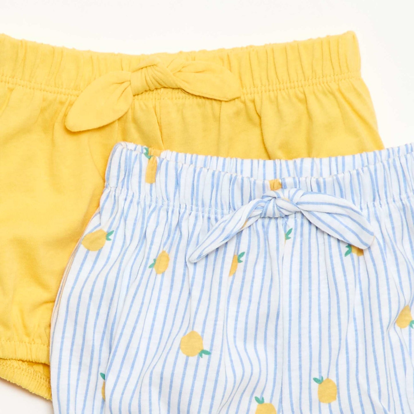 2-შეკვრა შორტი დეკორატიული ბაფთებით ლურჯი