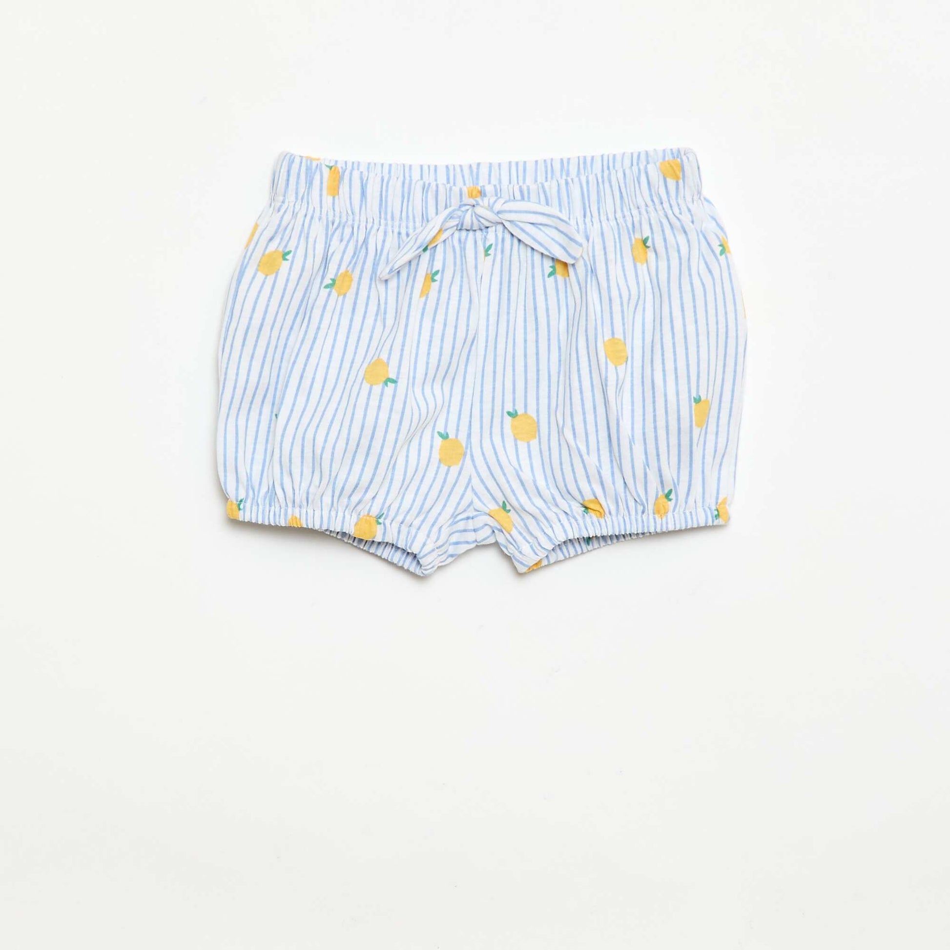 2-შეკვრა შორტი დეკორატიული ბაფთებით ლურჯი