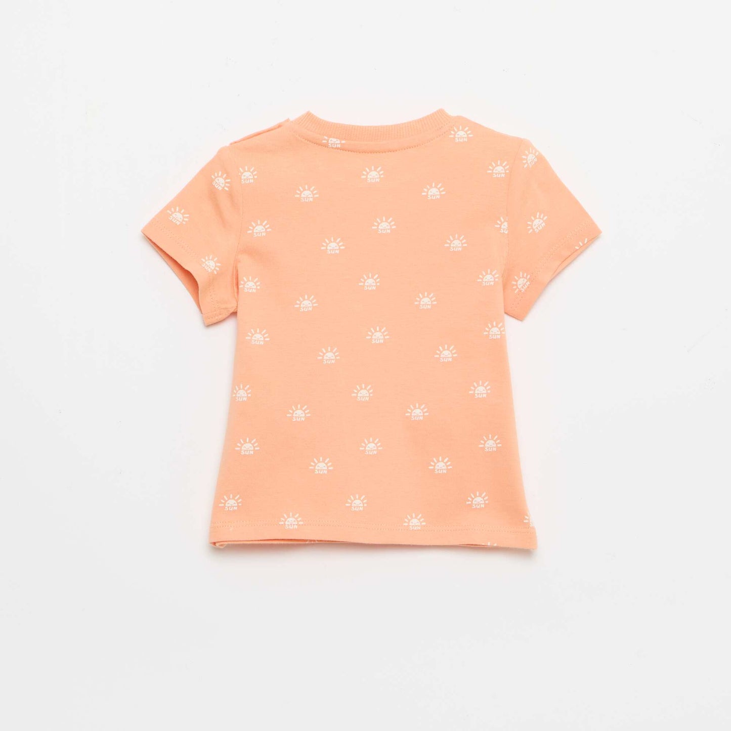 სადა ბამბის ჯერსის მაისური ნარინჯისფერი