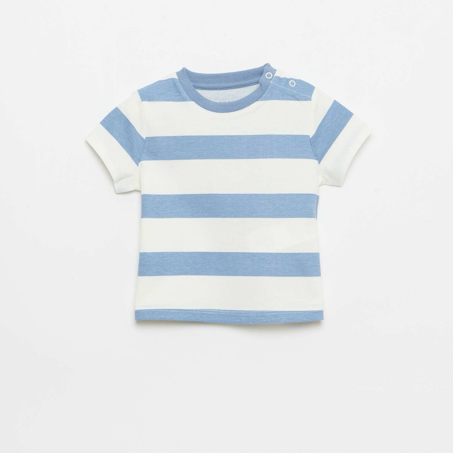 Plain Cotton Jersey T-shirt BLUE