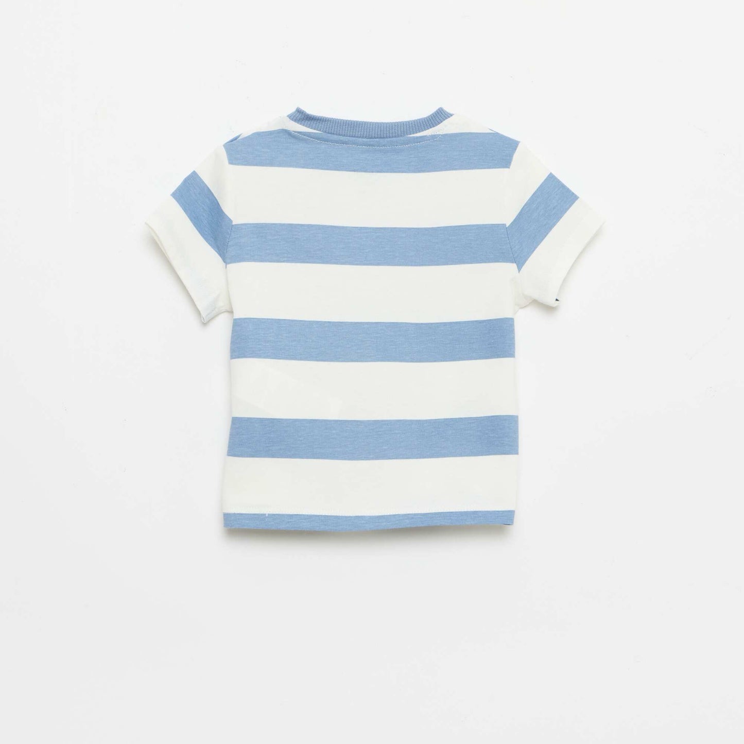 Plain Cotton Jersey T-shirt BLUE