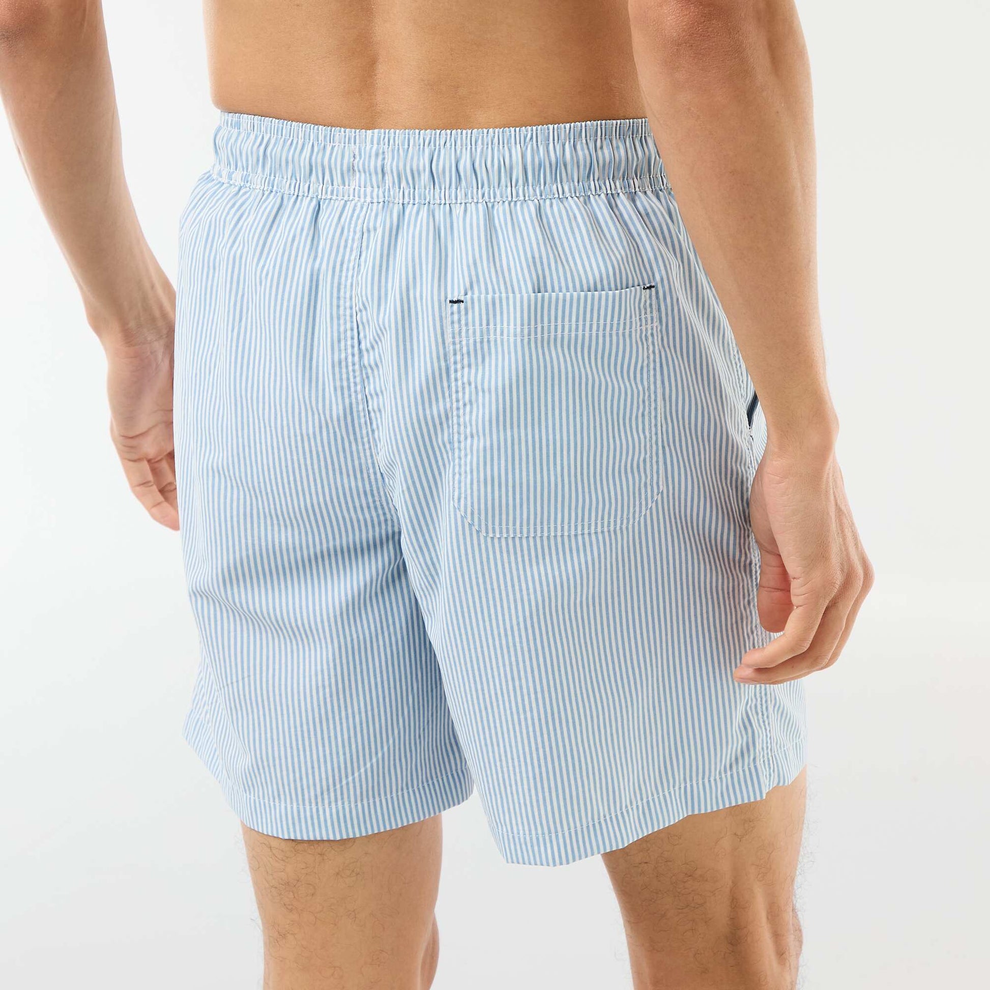 Striped Swim Shorts BLUE
