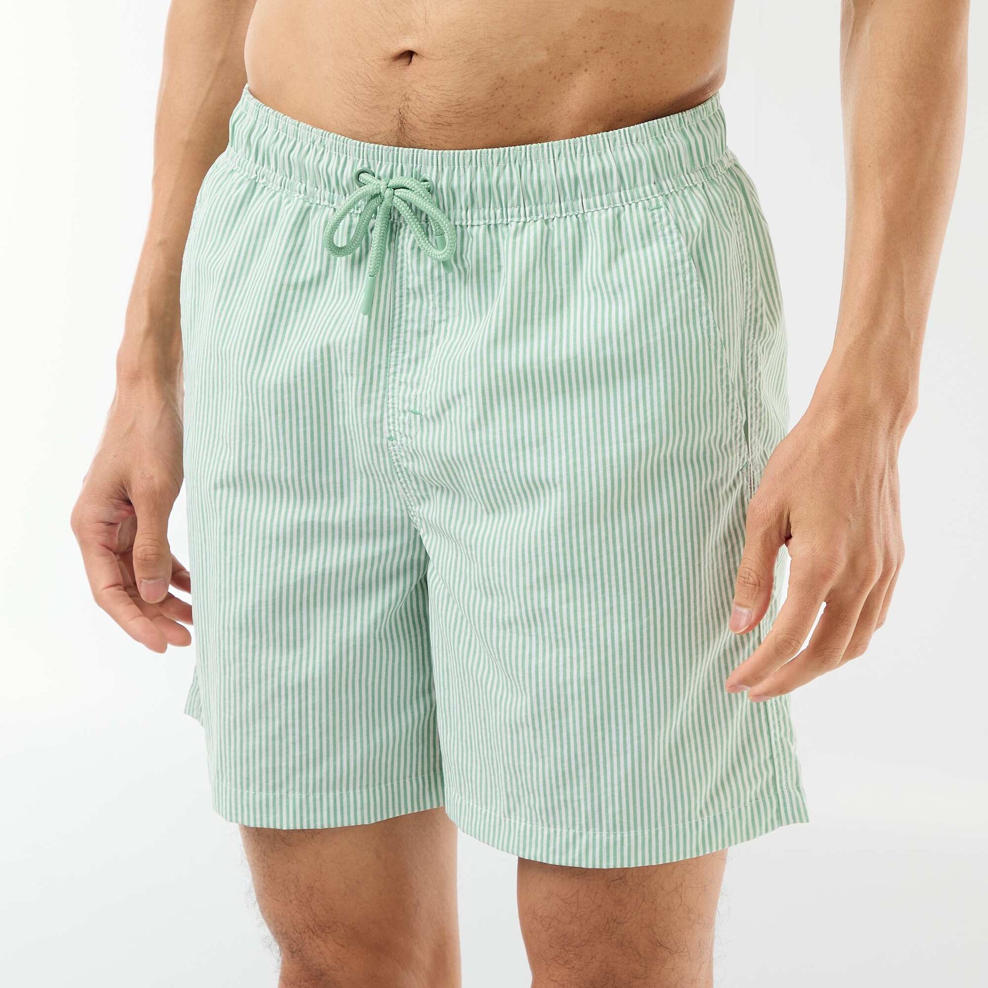 Striped Swim Shorts GREEN