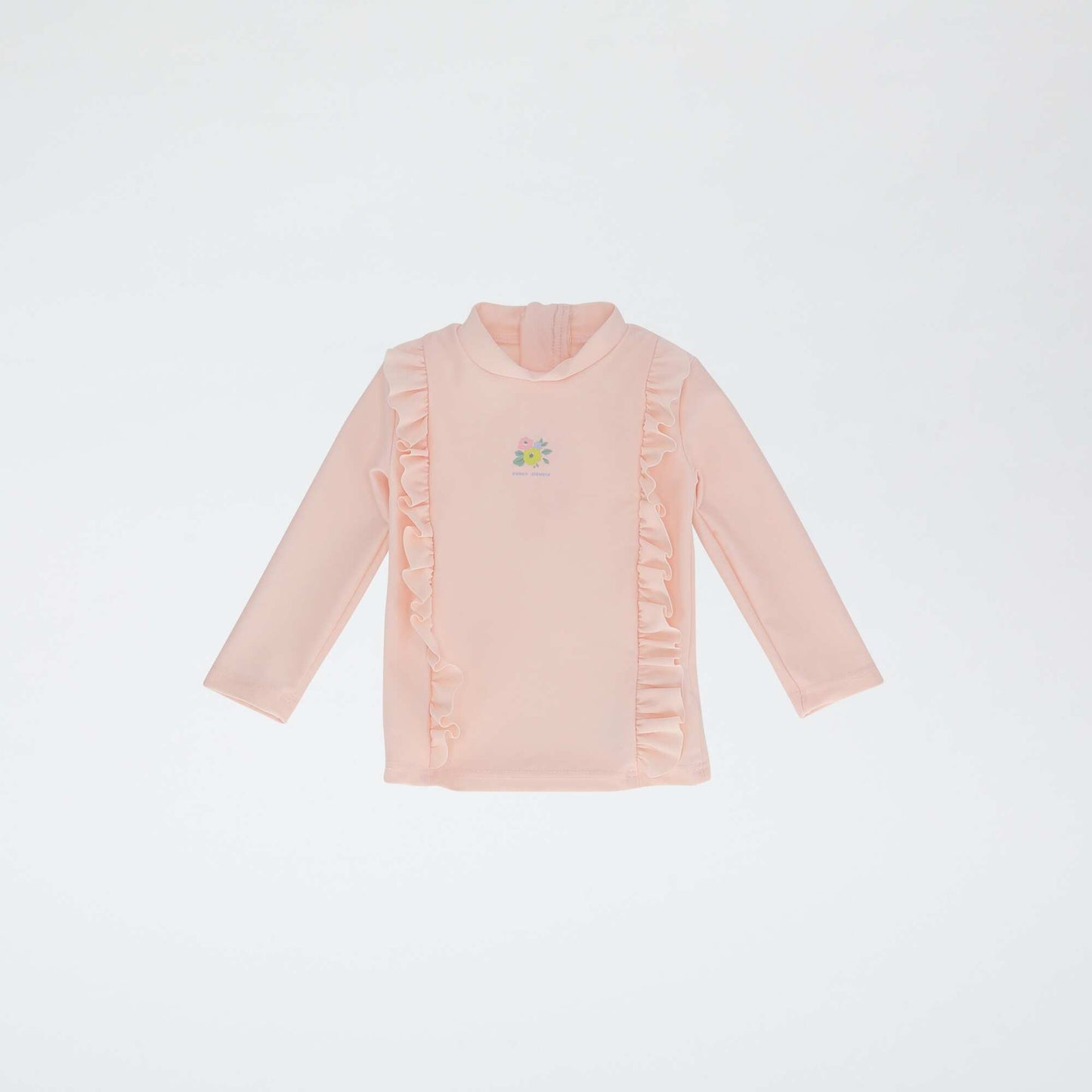 გრძელმკლავიანი საცურაო კოსტუმი მაისური ვარდისფერი