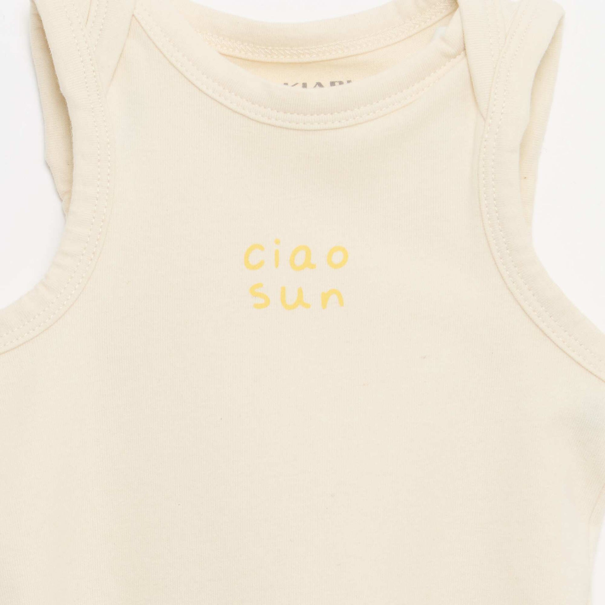 2 ნაწილიანი კომპლექტი - ბოდე + შორტი ლურჯი