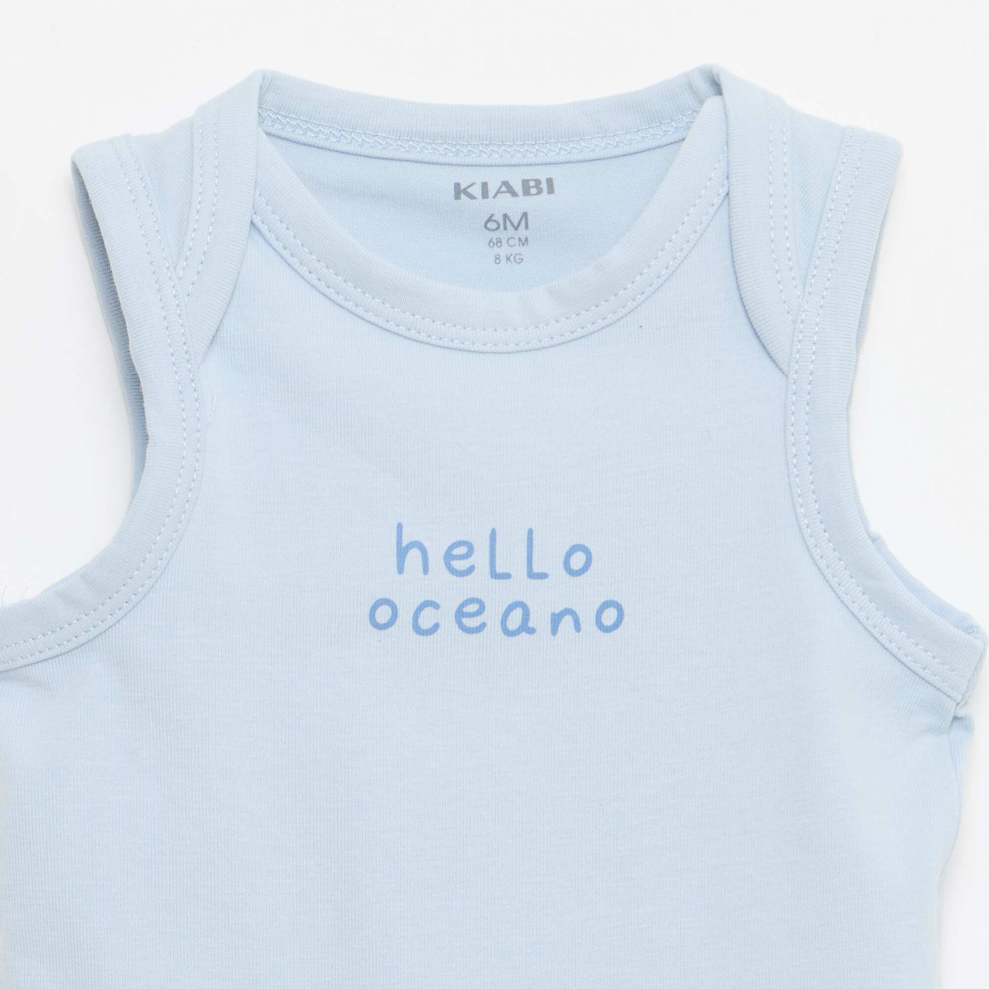 2 ნაწილიანი კომპლექტი - ბოდე + შორტი ლურჯი