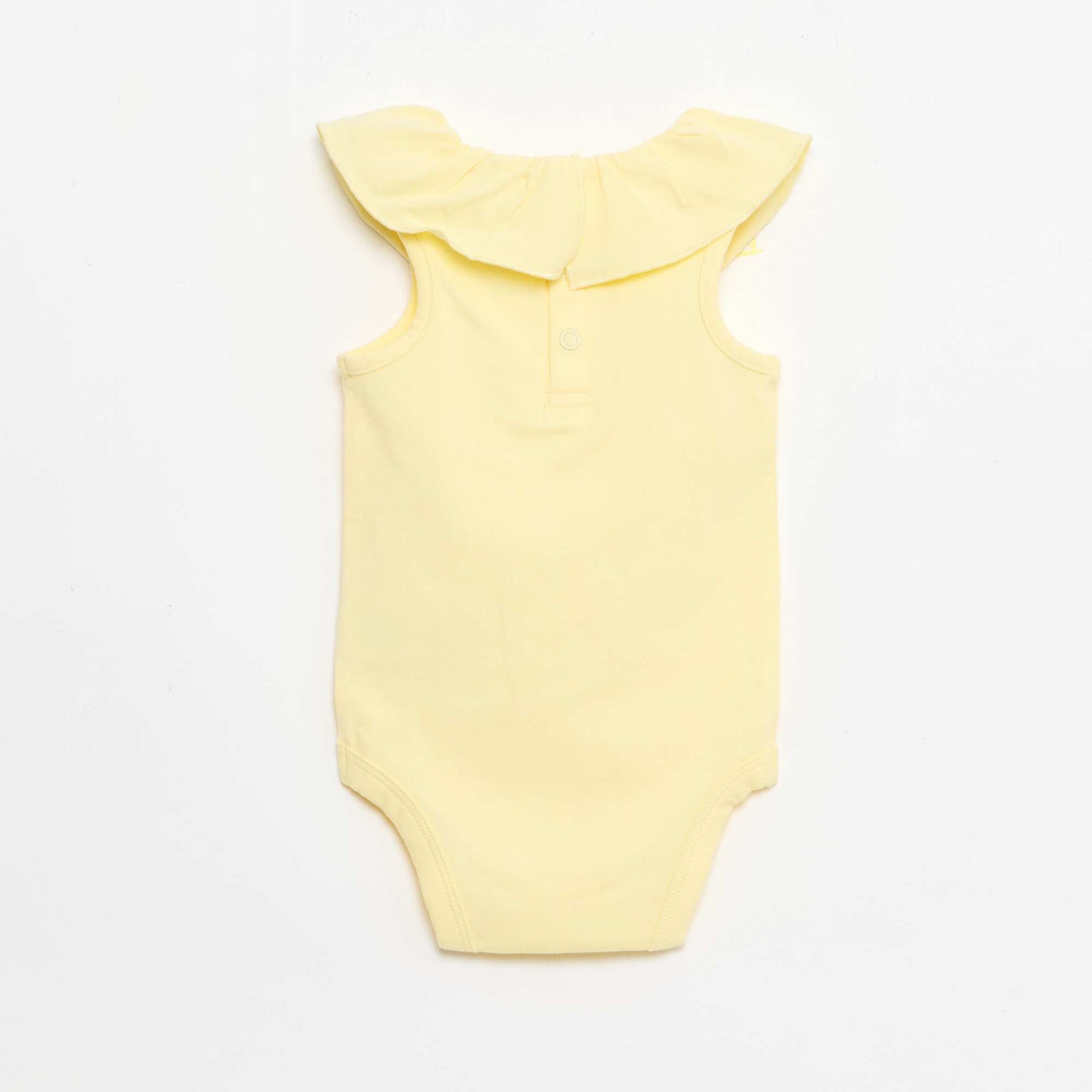 2-ნაწილიანი ბოდე + შორტების კომპლექტი ყვითელი