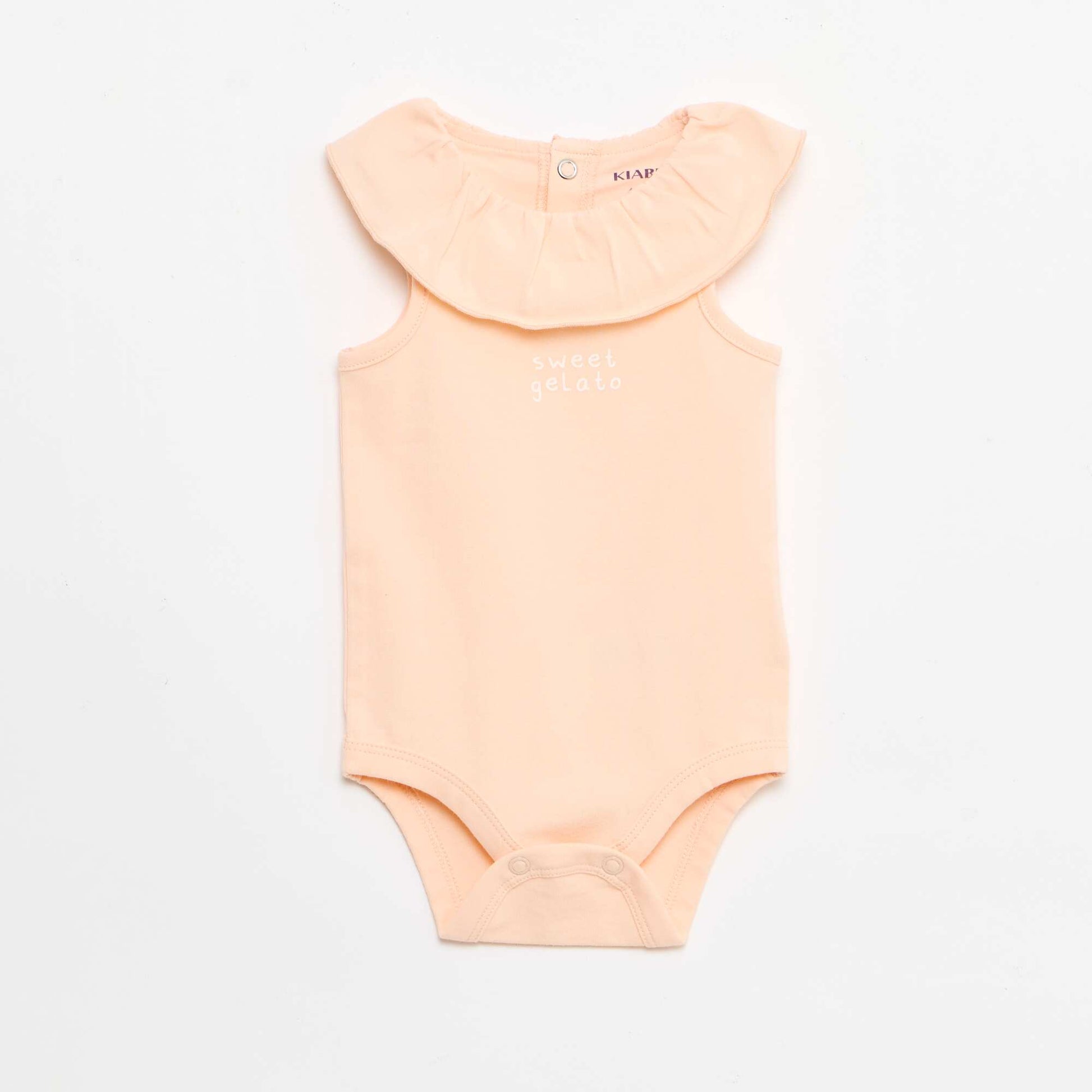 2-ნაწილიანი ბოდე + ვარდისფერი შორტებიანი კომპლექტი