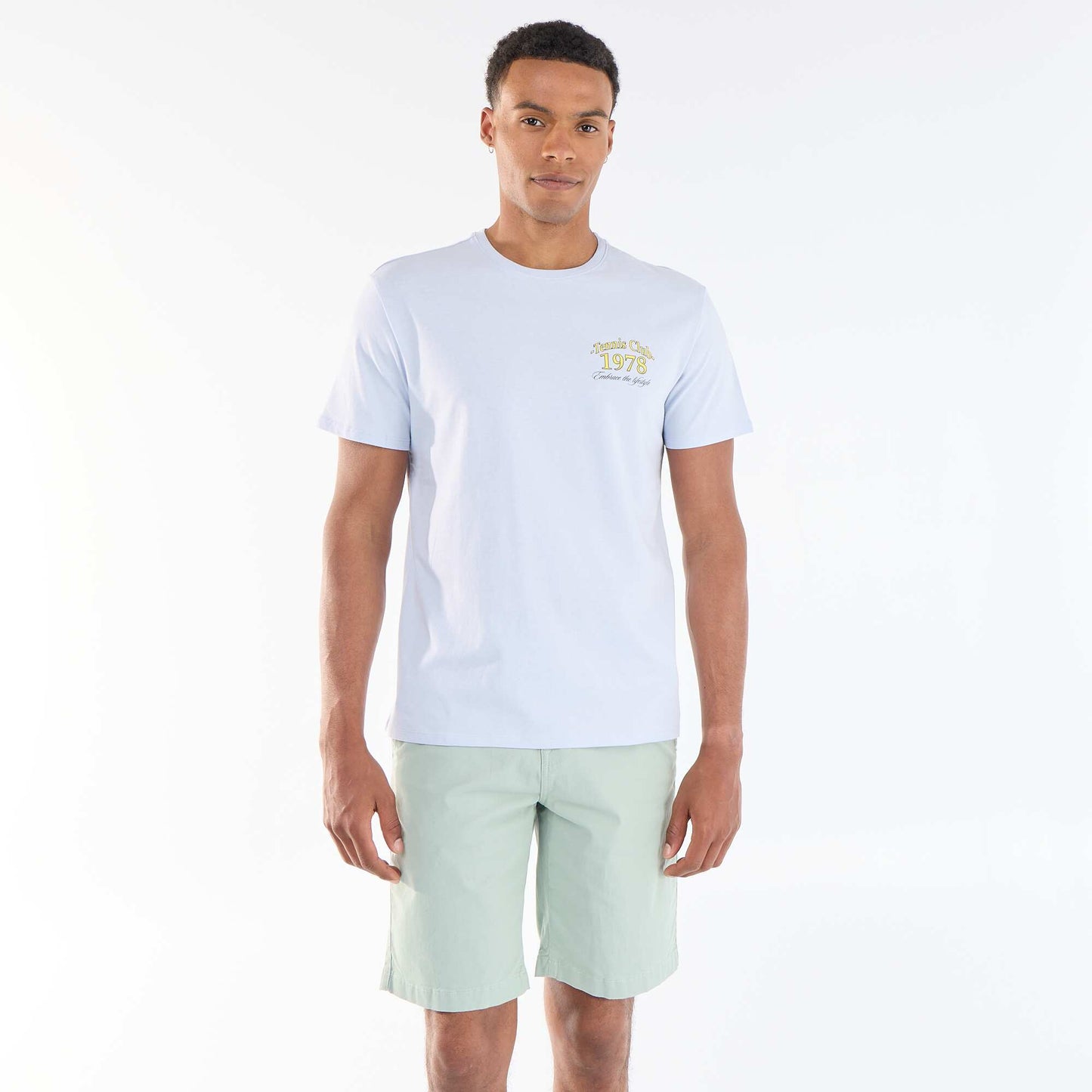 Plain Twill Chino Bermuda Shorts GREEN