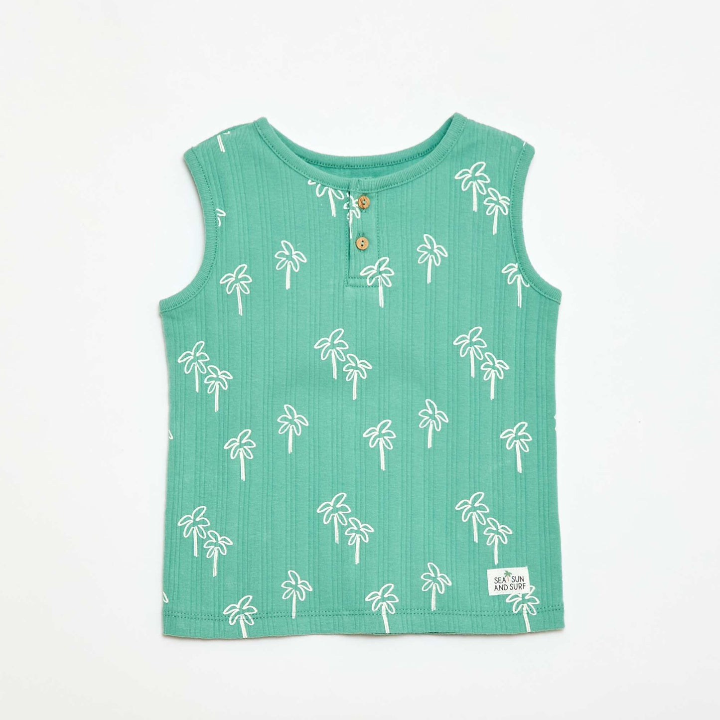 Sleeveless Top & Shorts Pyjama Set - 2 Piece GREEN