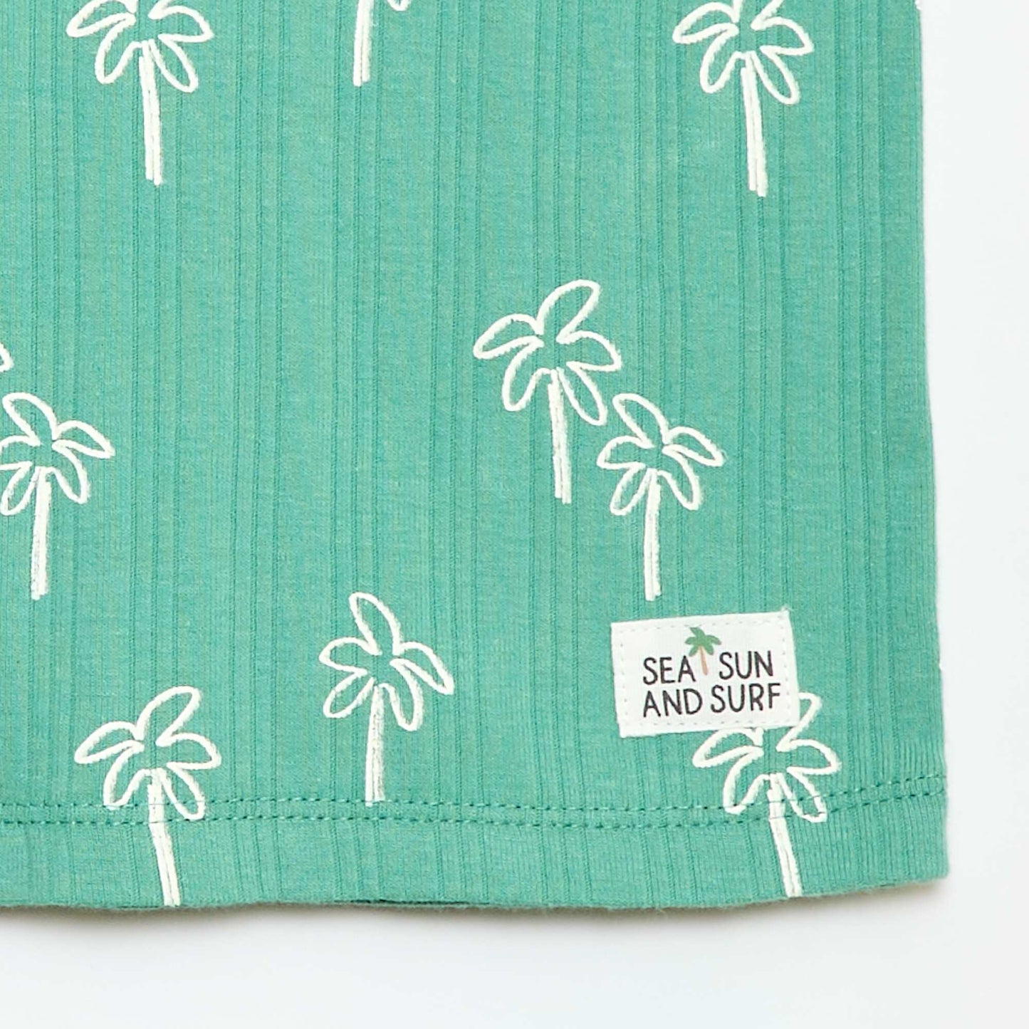 Sleeveless Top & Shorts Pyjama Set - 2 Piece GREEN