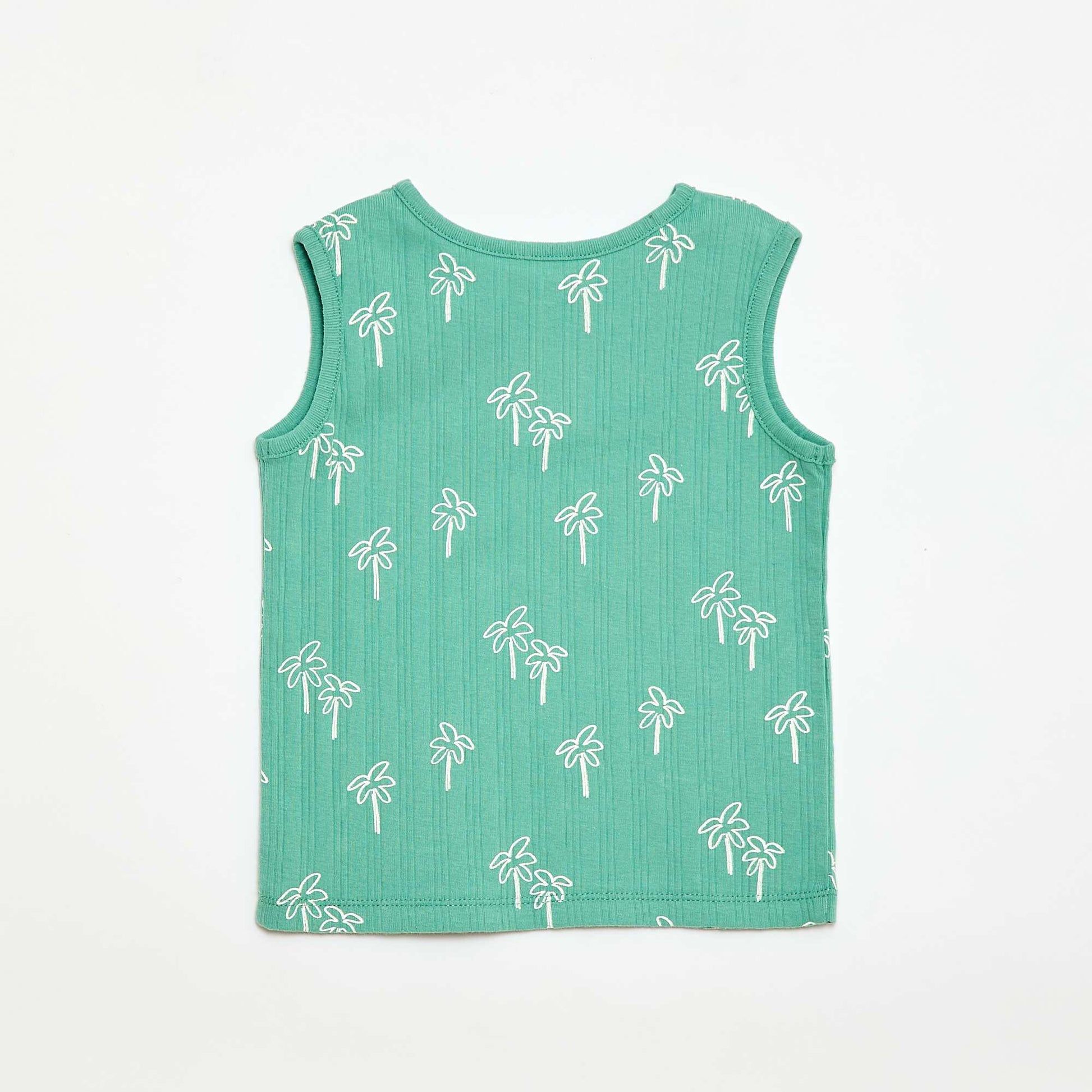 Sleeveless Top & Shorts Pyjama Set - 2 Piece GREEN
