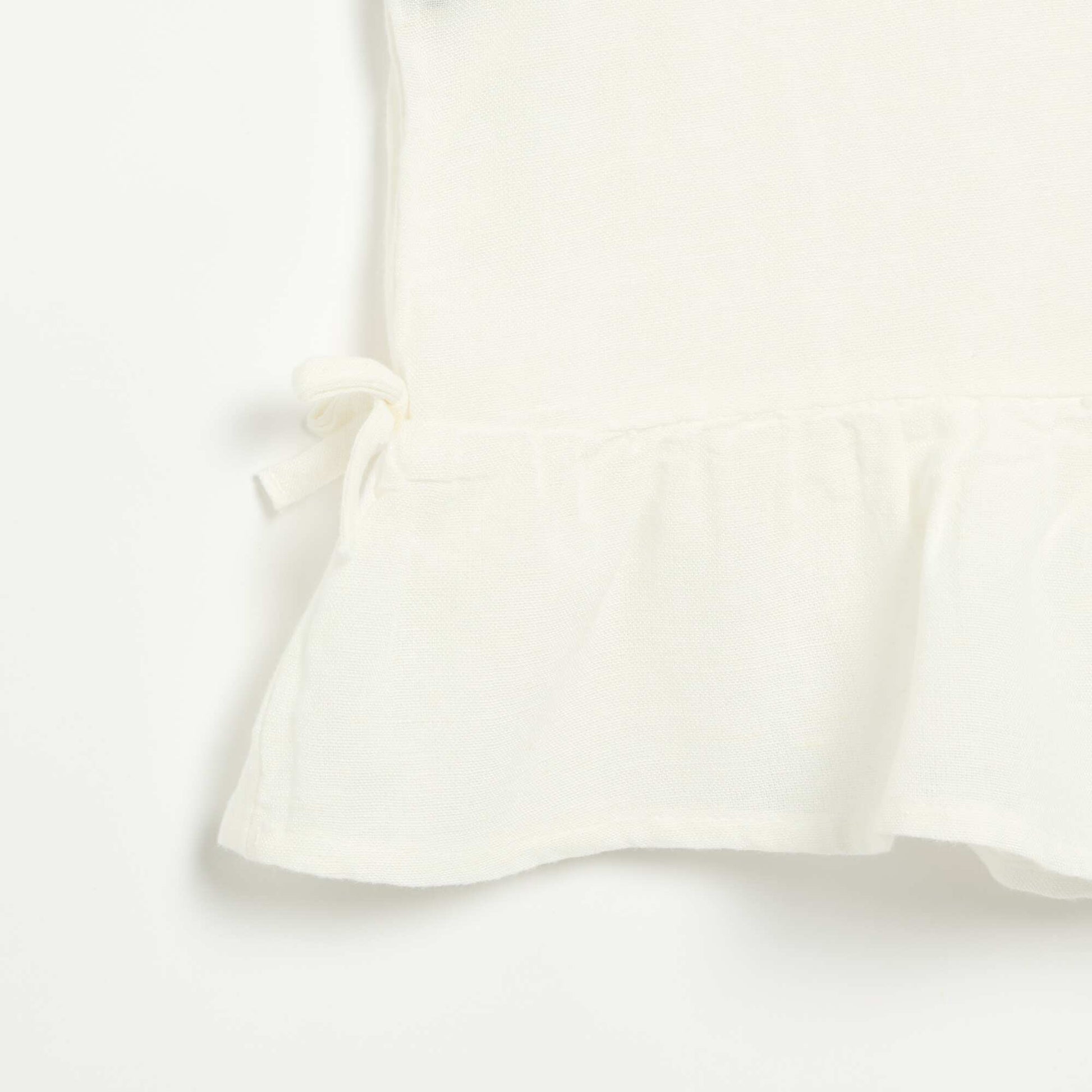 Striped blouse with fancy bows WHITE