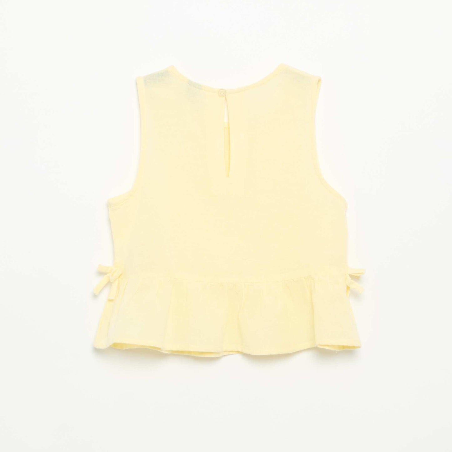 Striped blouse with fancy bows YELLOW