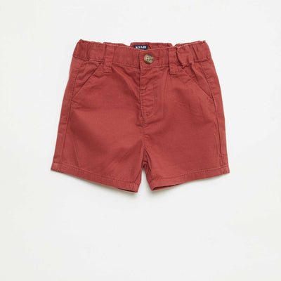 ჩინო შორტი რეგულირებადი წელით წითელი