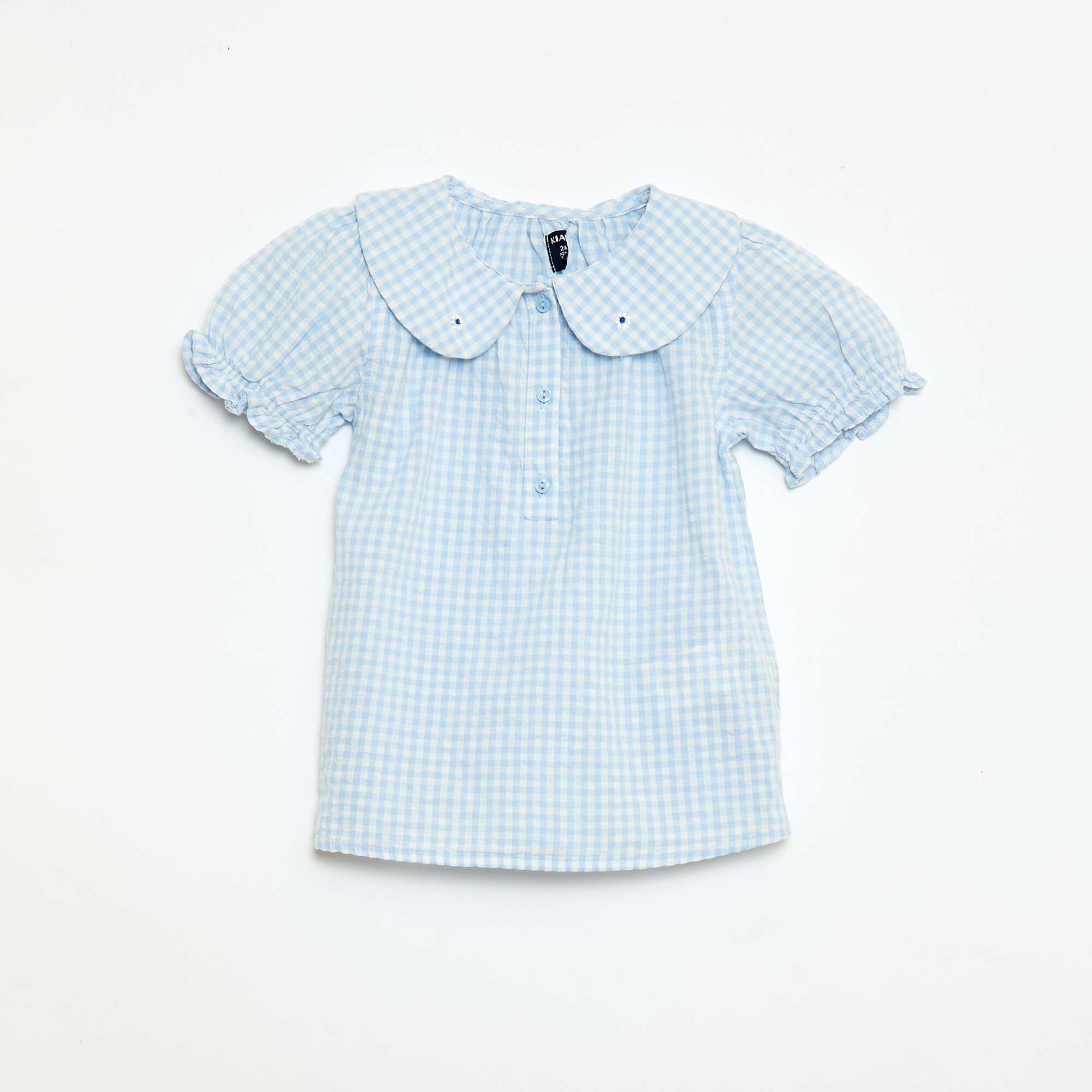 Gingham Tunic + Shorts + Headband Set GREY