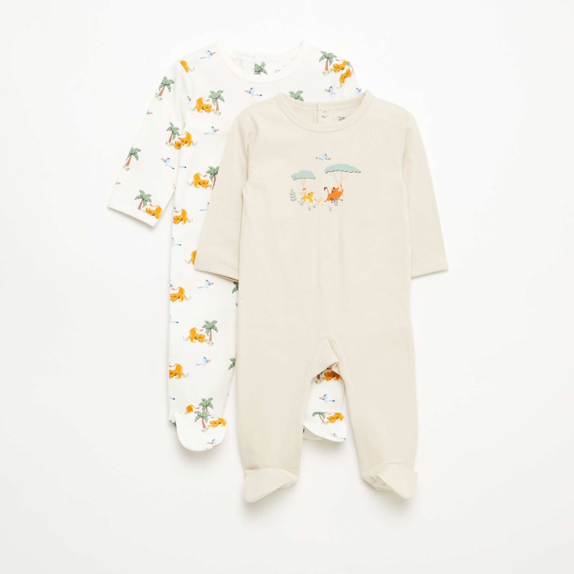 2-pack 'Simba' Pajamas BEIGE