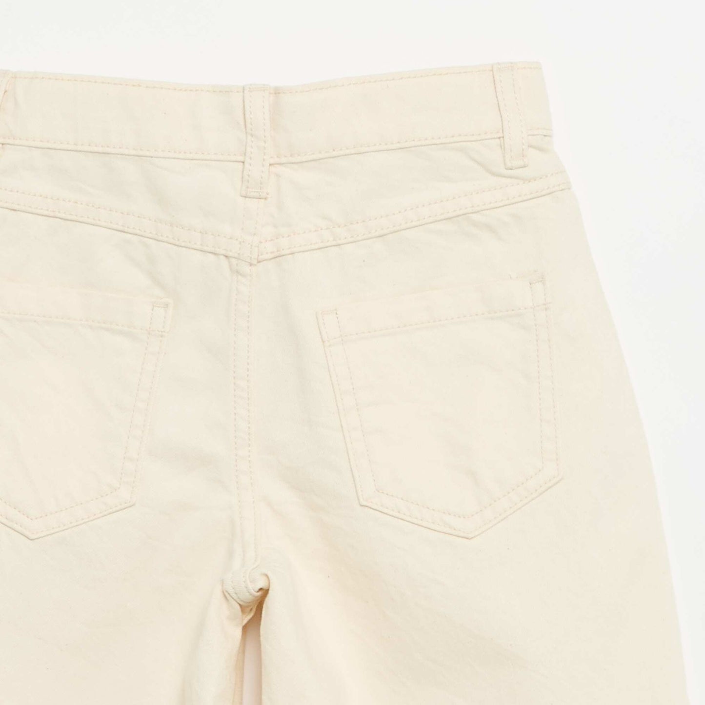 5-Pocket Twill Bermuda Shorts ECRU