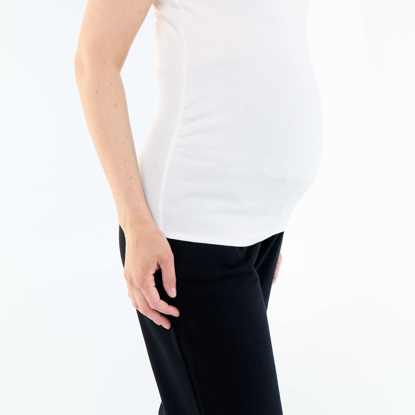 Maternity tank top with American armholes WHITE