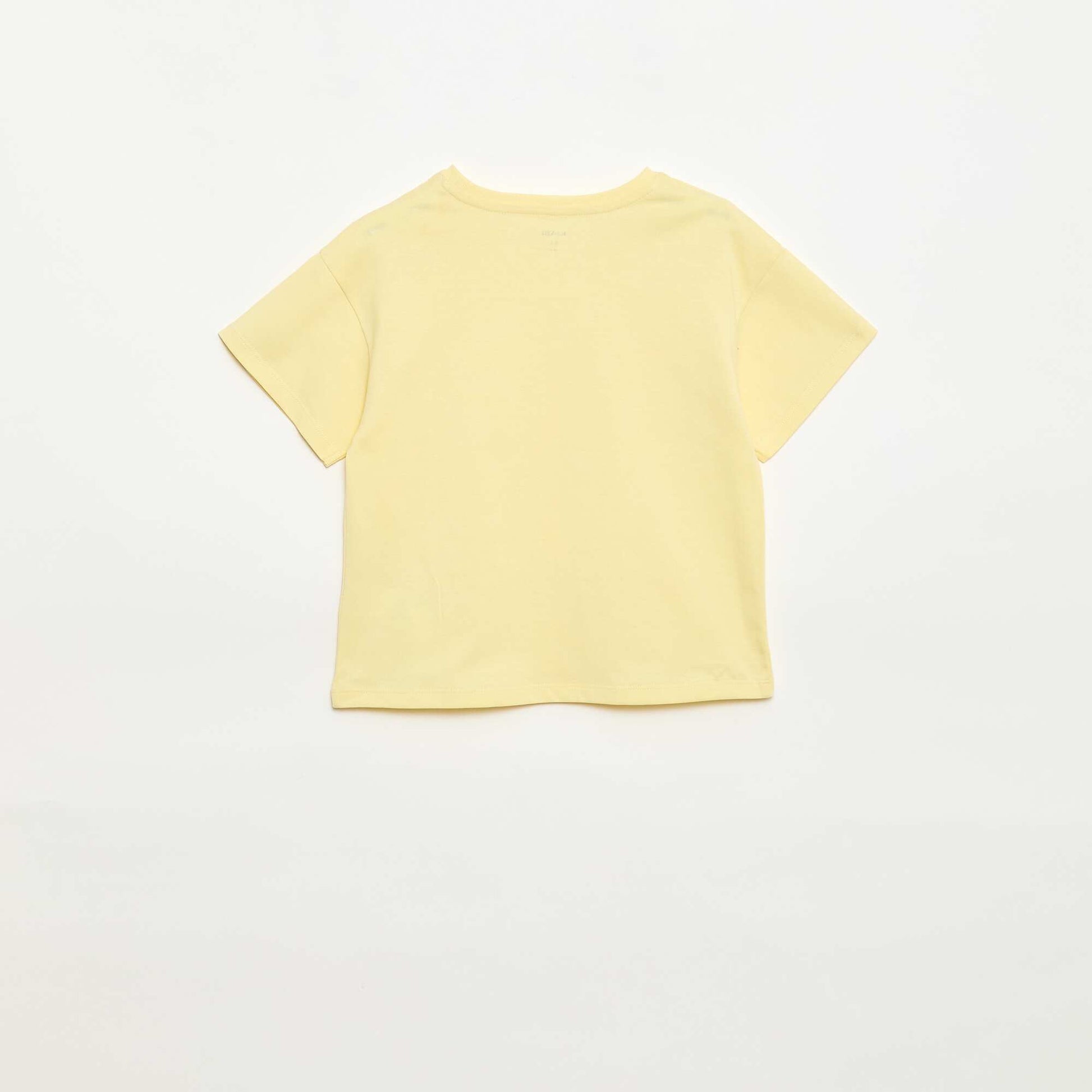 მაკრამეს ყვავილების მაისური ყვითელი