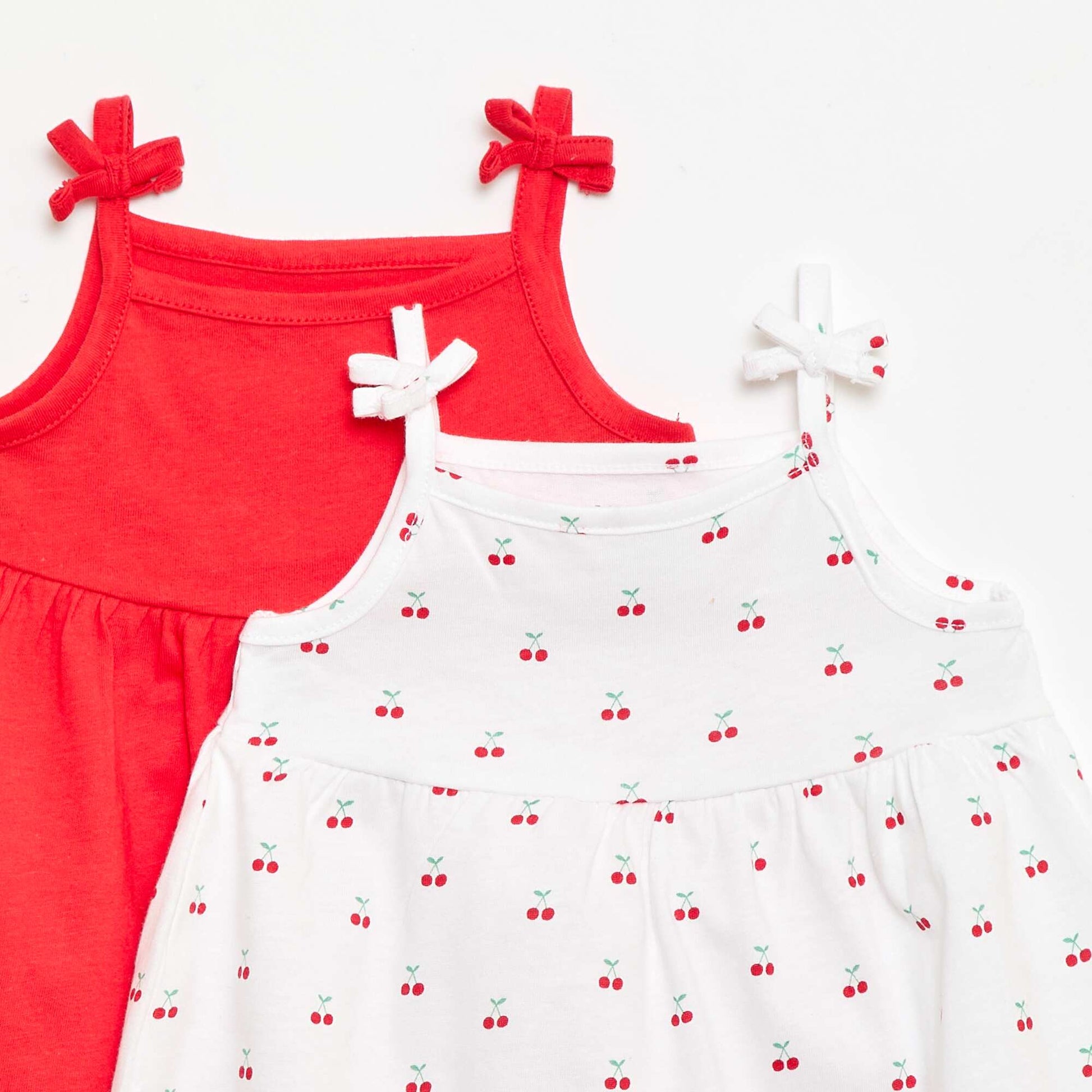 Set of 2 strap dresses WHITE