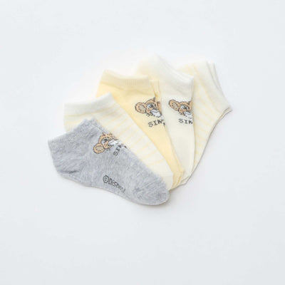 5 ცალიანი შეფუთვა დისნეი წინდა კრემისფერი