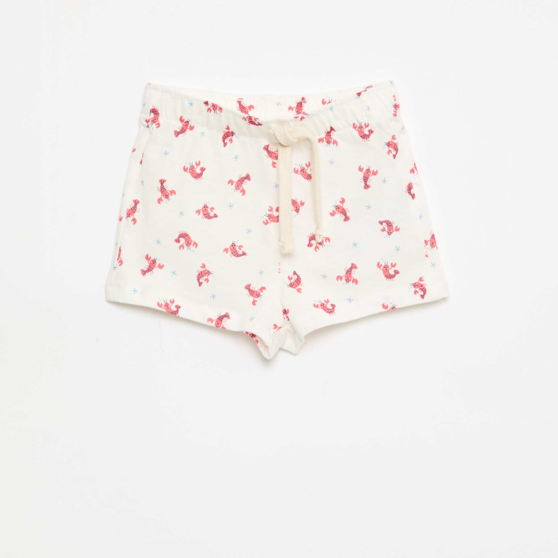 2-შეკვრიანი ჯერსი შორტი თეთრი