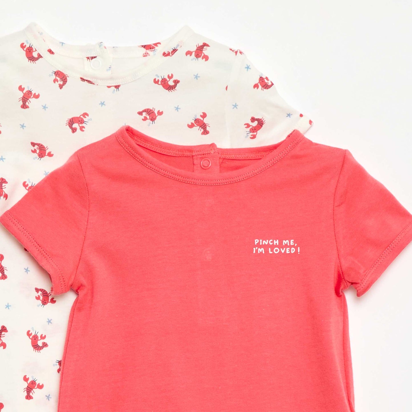 მოკლე ჯერსის ტანსაცმლის 2 შეკვრა თეთრი