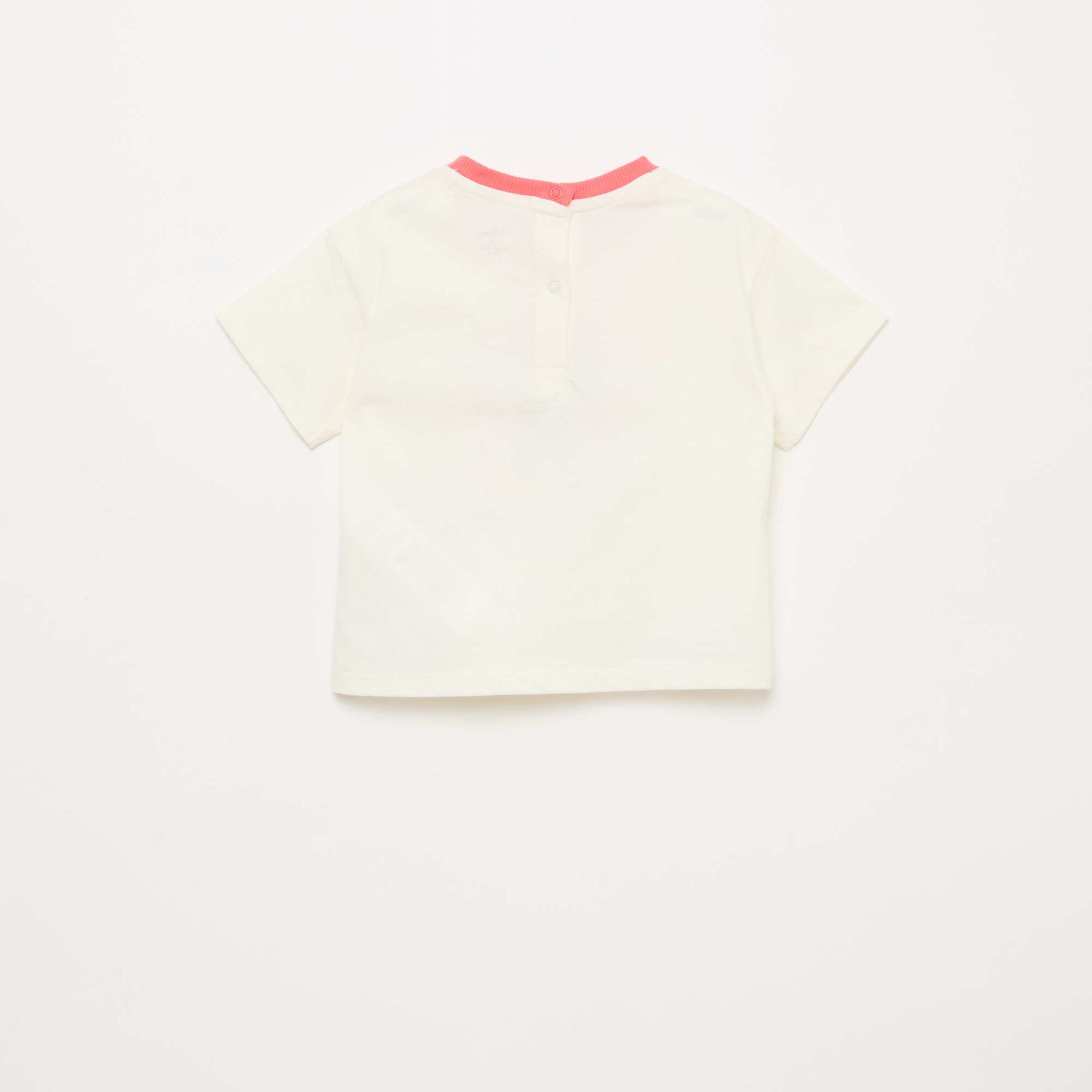 Short-sleeved 'Mickey' print T-shirt WHITE